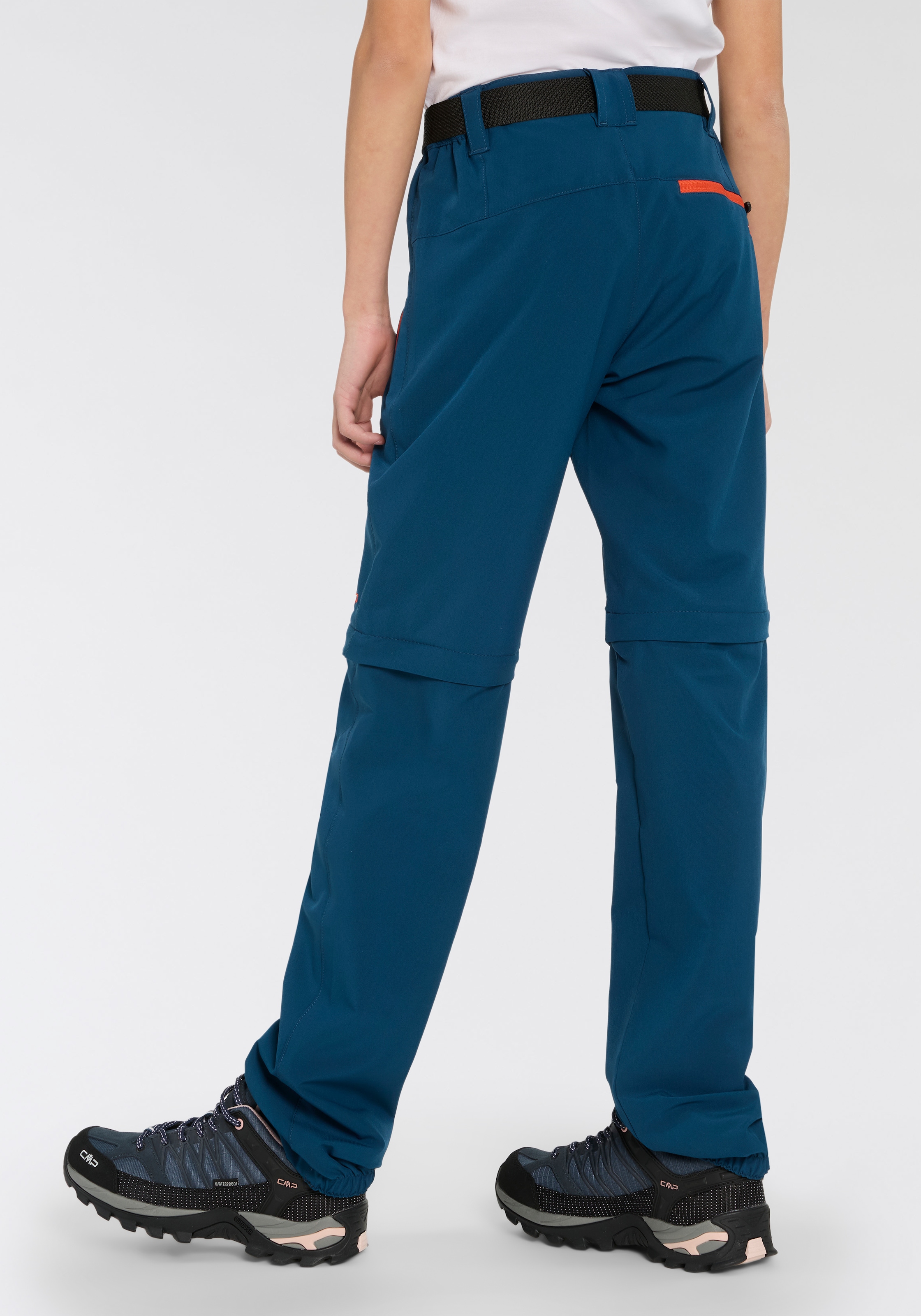 CMP Funktionshose »KID ZIP-OFF-PANT«, (Set, 2 tlg., mit Gürtel), Elastisch & Atmungsaktiv & Schnell trocknend & für Kinder