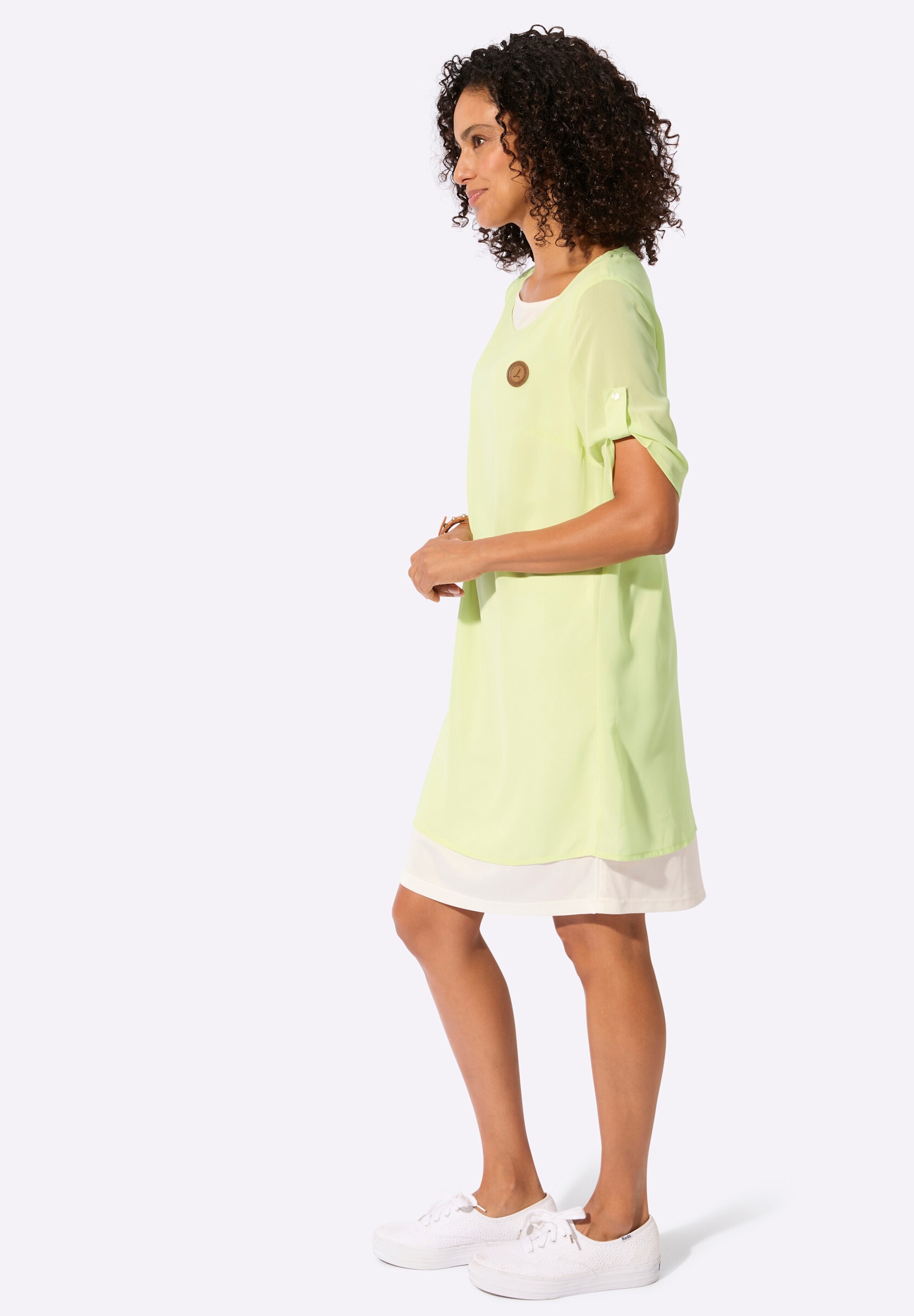 Witt 2-in-1-Kleid »Webkleid Webkleid in pflegeleichter Qualität« Ohne Taschen