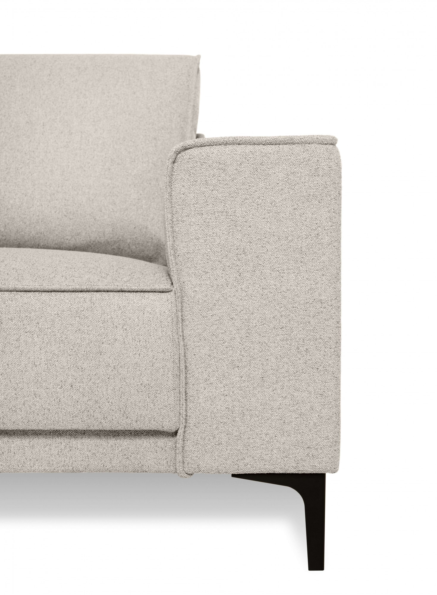 Places of Style Ecksofa »Casina«, mit abgerundeter Ottomane, in einem weichen Chenille-Stoff