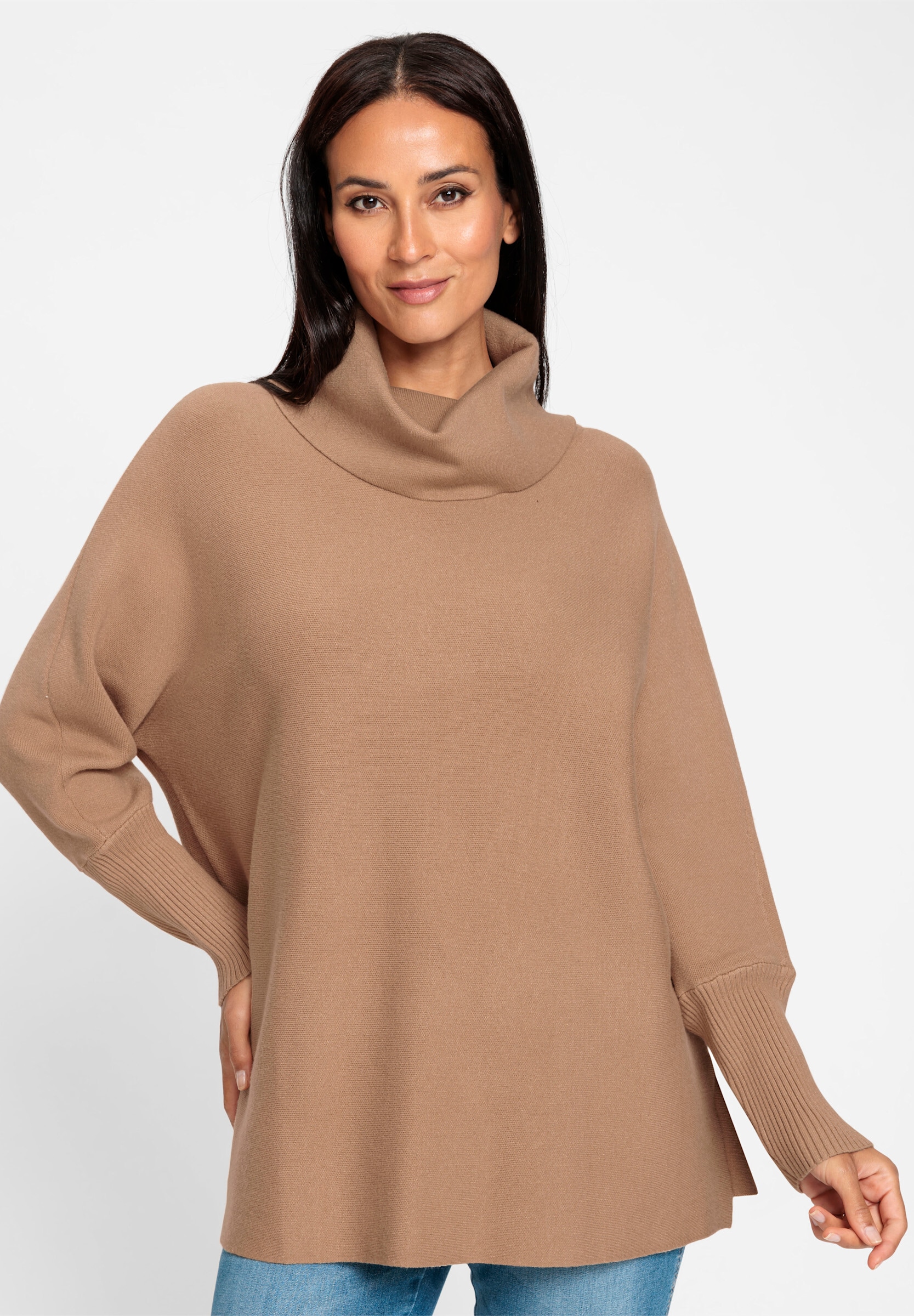 heine Longpullover »Rollkragen-Pullover Rollkragenpullover im Oversized-Style«