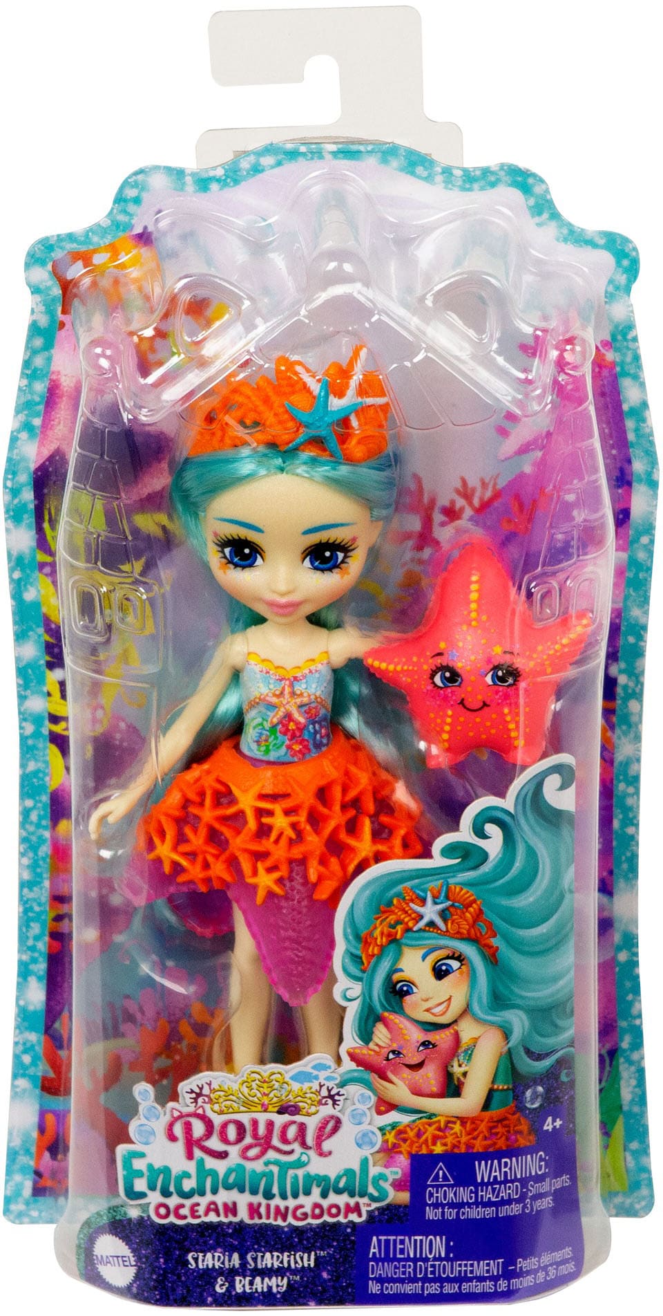 Enchantimals Anziehpuppe »Royal Enchantimals, Staria Starfish & Beamy«