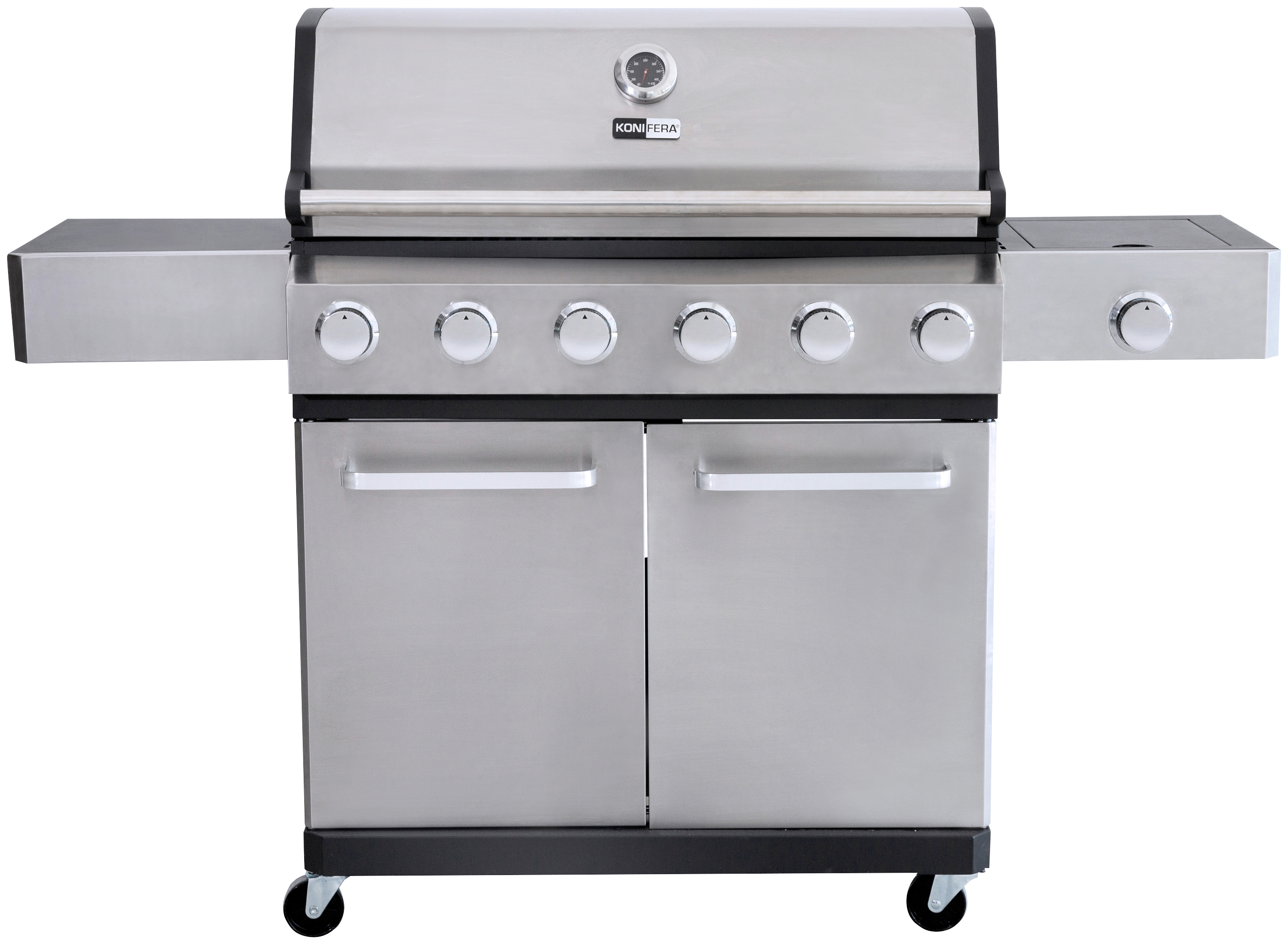 Gasgrill »Torino XL«, 6 Brenner, Pizzastein, Spieß, Schutzhülle, BxTxH: 150x54x112 cm