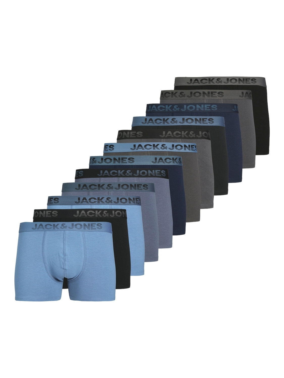 Jack & Jones Boxershorts »JACSHADE SOLID TRUNKS 12 PACK«, (Packung, 12 St.)