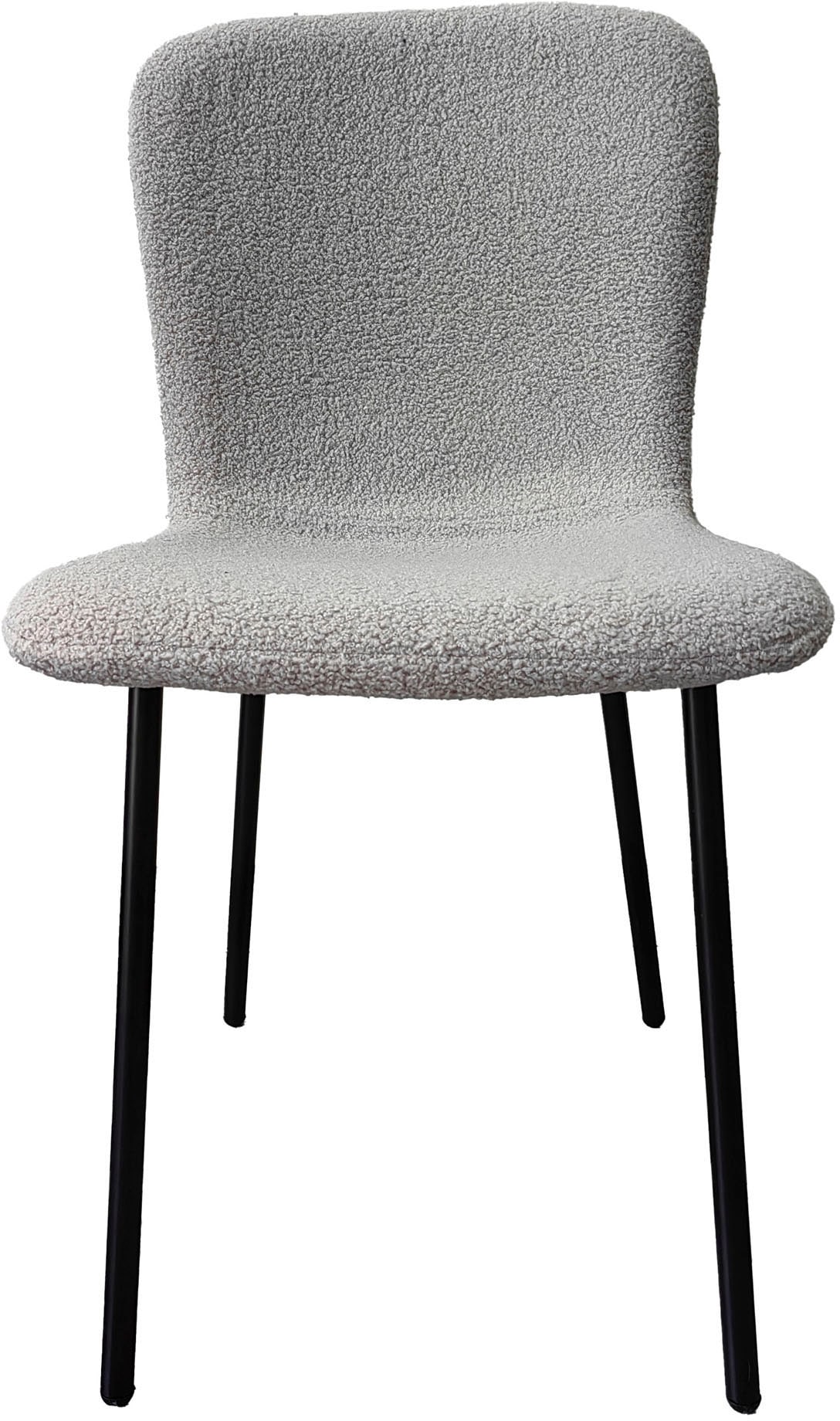 SalesFever 4-Fußstuhl »Esszimmerstuhl - stilvolles Set«, (Set), 4 St., Bouclé, Ergonomisches 4er-Set für optimalen Sitzkomfort