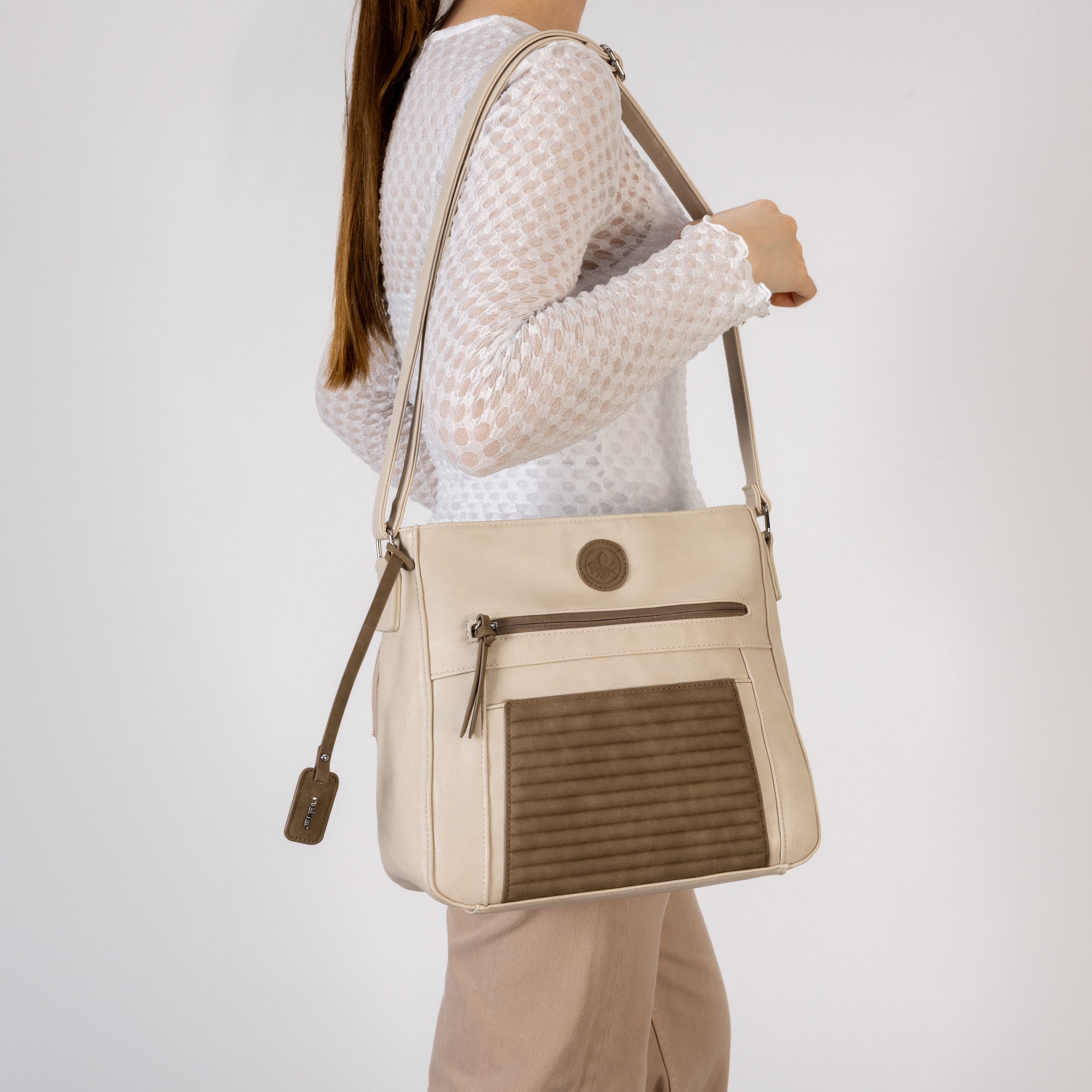 Rieker Umhängetasche Schultertasche, Damen-Handtasche, mit praktischen Fächern