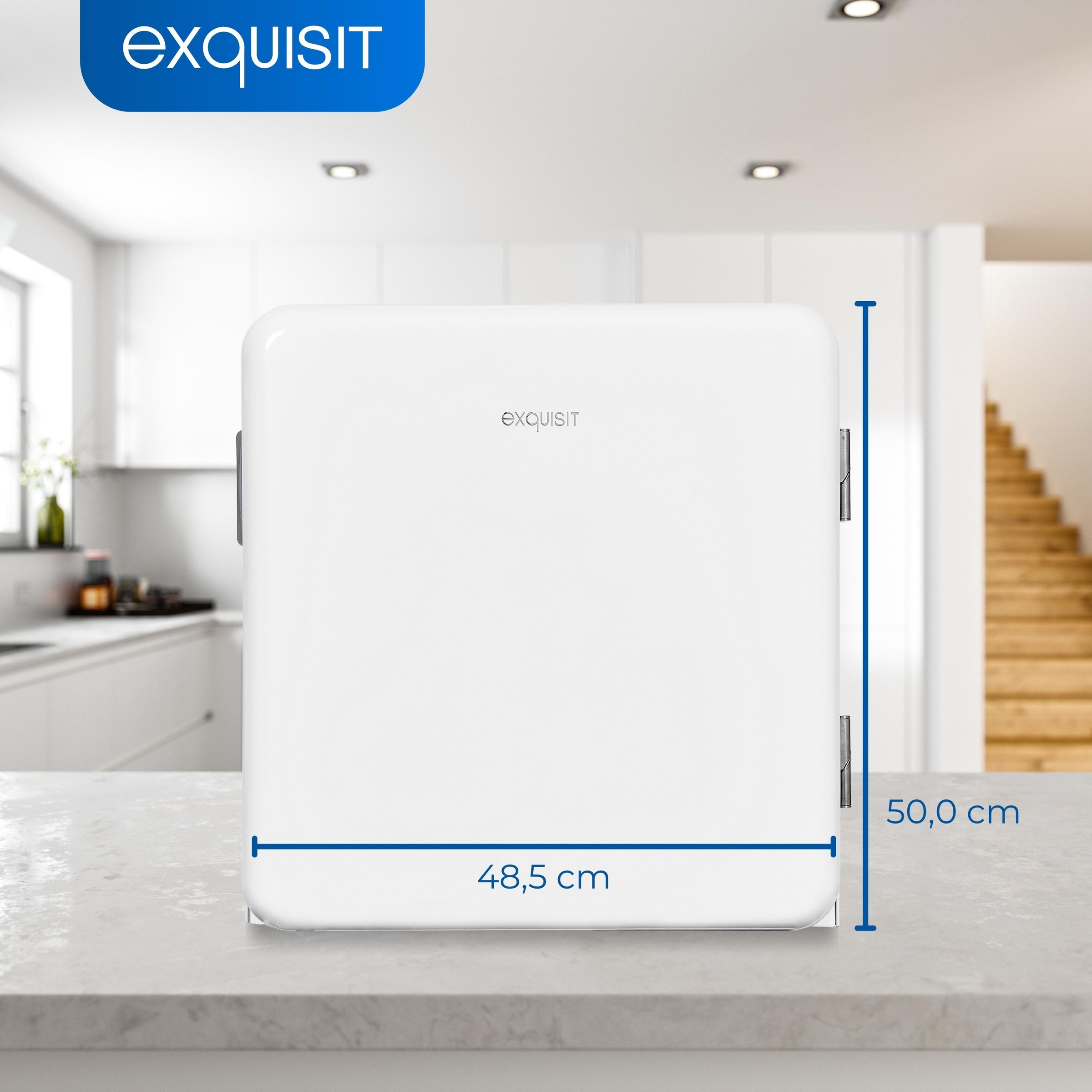 exquisit Kühlschrank »CKB45-0-031F weiss«