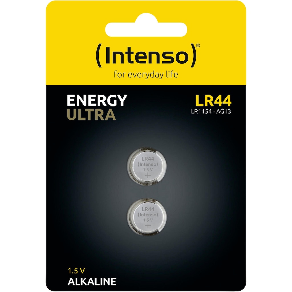 Intenso Knopfzelle »2er Pack Energy Ultra LR 44«, (2 St.)