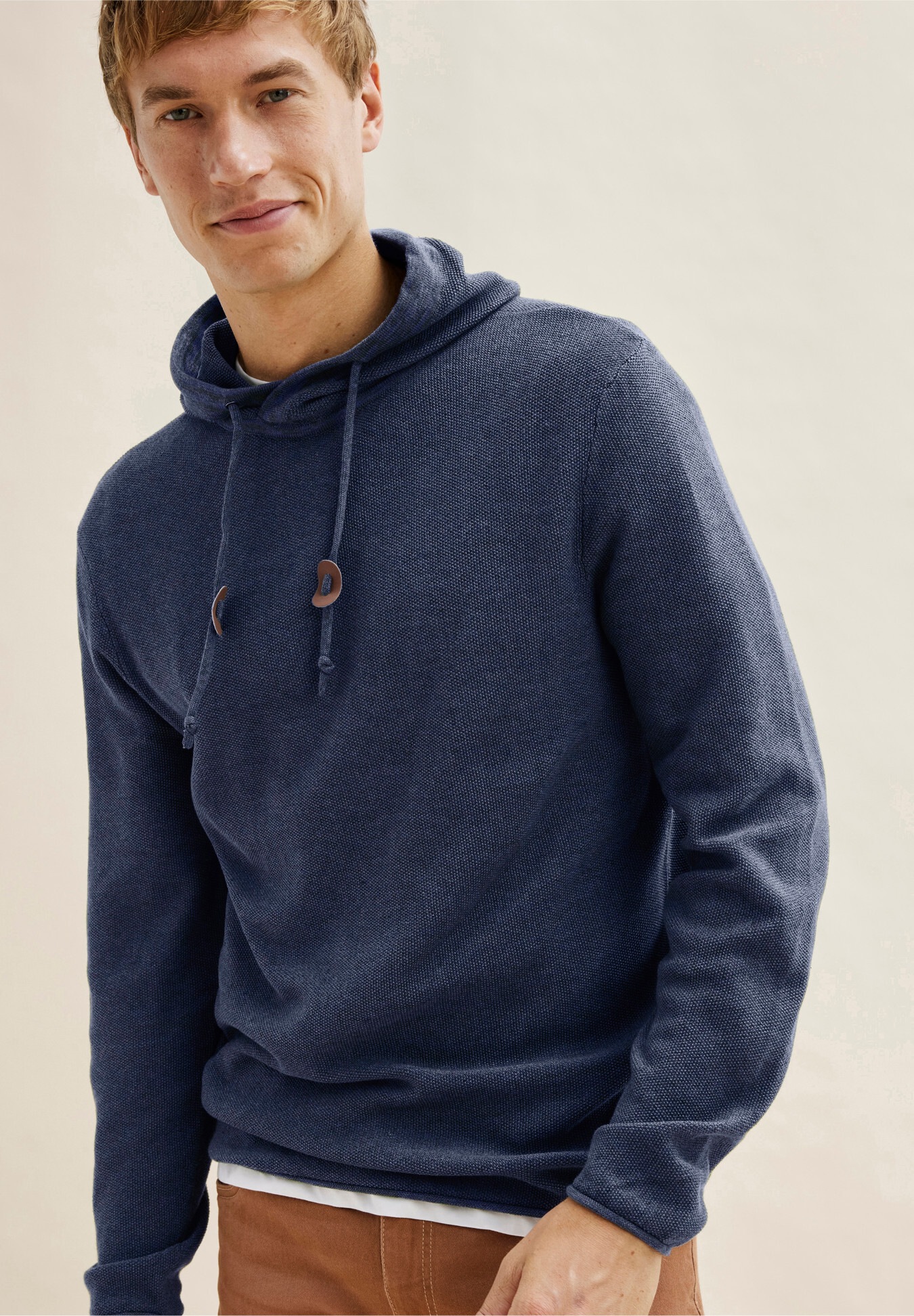 Witt Longpullover »Kapuzen-Pullover Kapuzenpullover mit Struktur-Strickmuster«