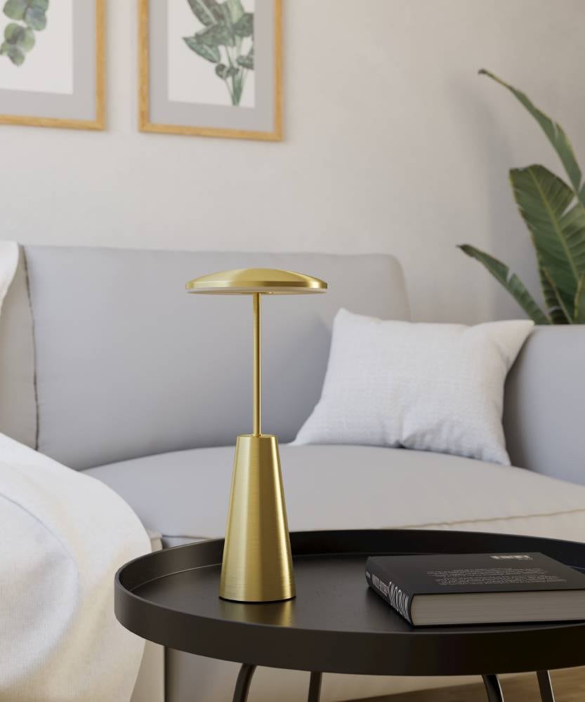 EGLO Tischleuchte »PICCOLA«, 1 flammig, Leuchtmittel LED-Modul | LED fest integriert, dimmbare Nachttischlampe, Metall, Lampe für Balkon, IP54