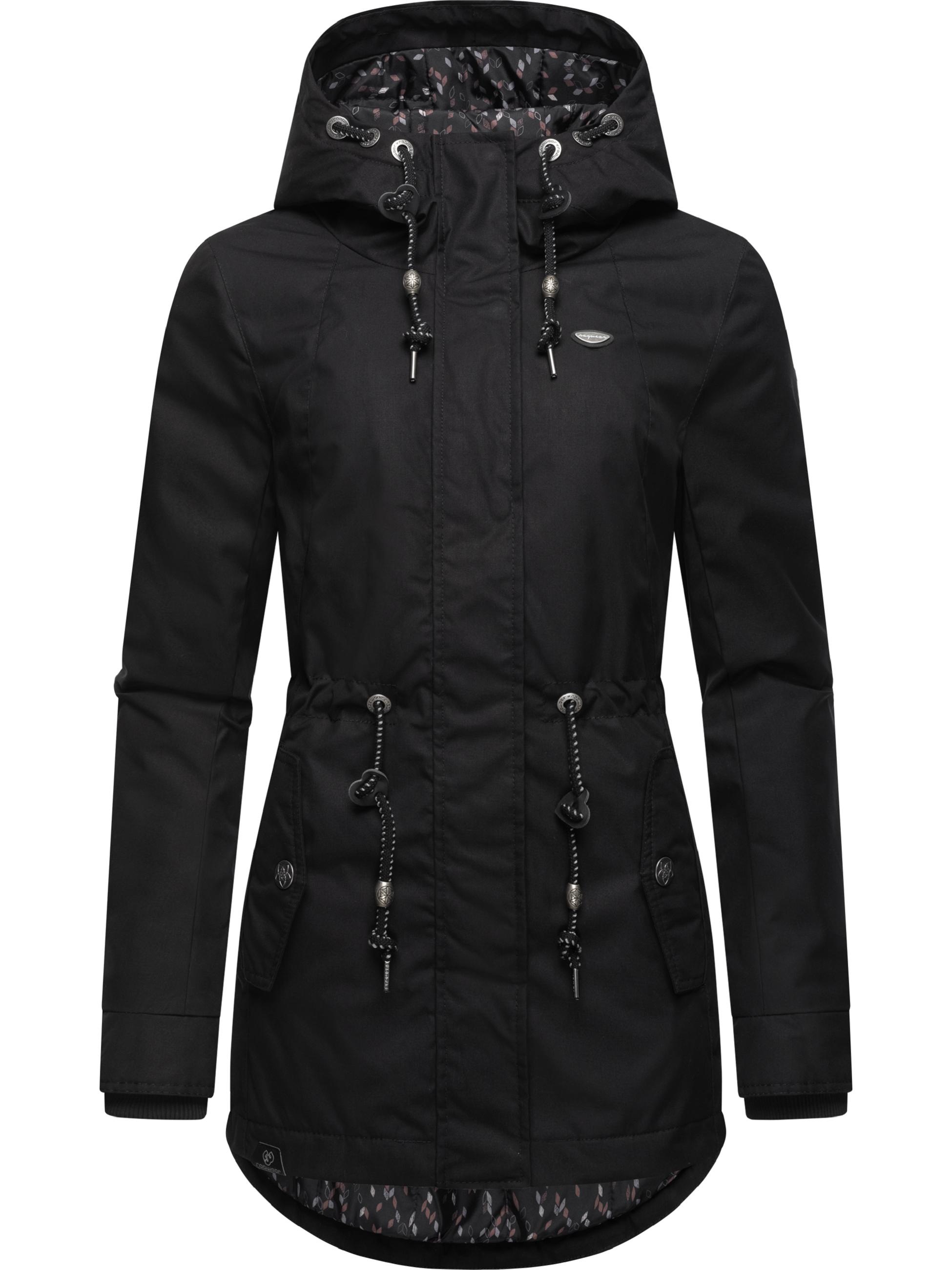 Ragwear Wintermantel »Winterjacke Monadis Black Label«, stylischer Winterparka für die kalte Jahreszeit