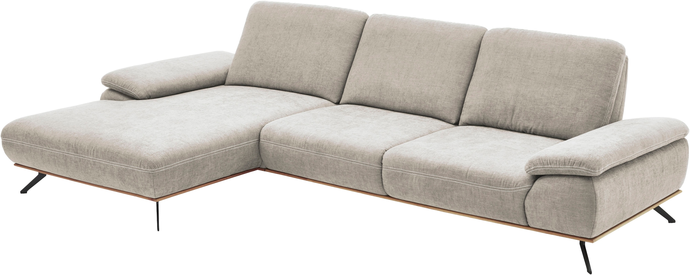 Die PlanBar Ecksofa »ZE-EM18063, Breite 322 cm« wahlweise mit Sitztiefen- und Armteilverstellung