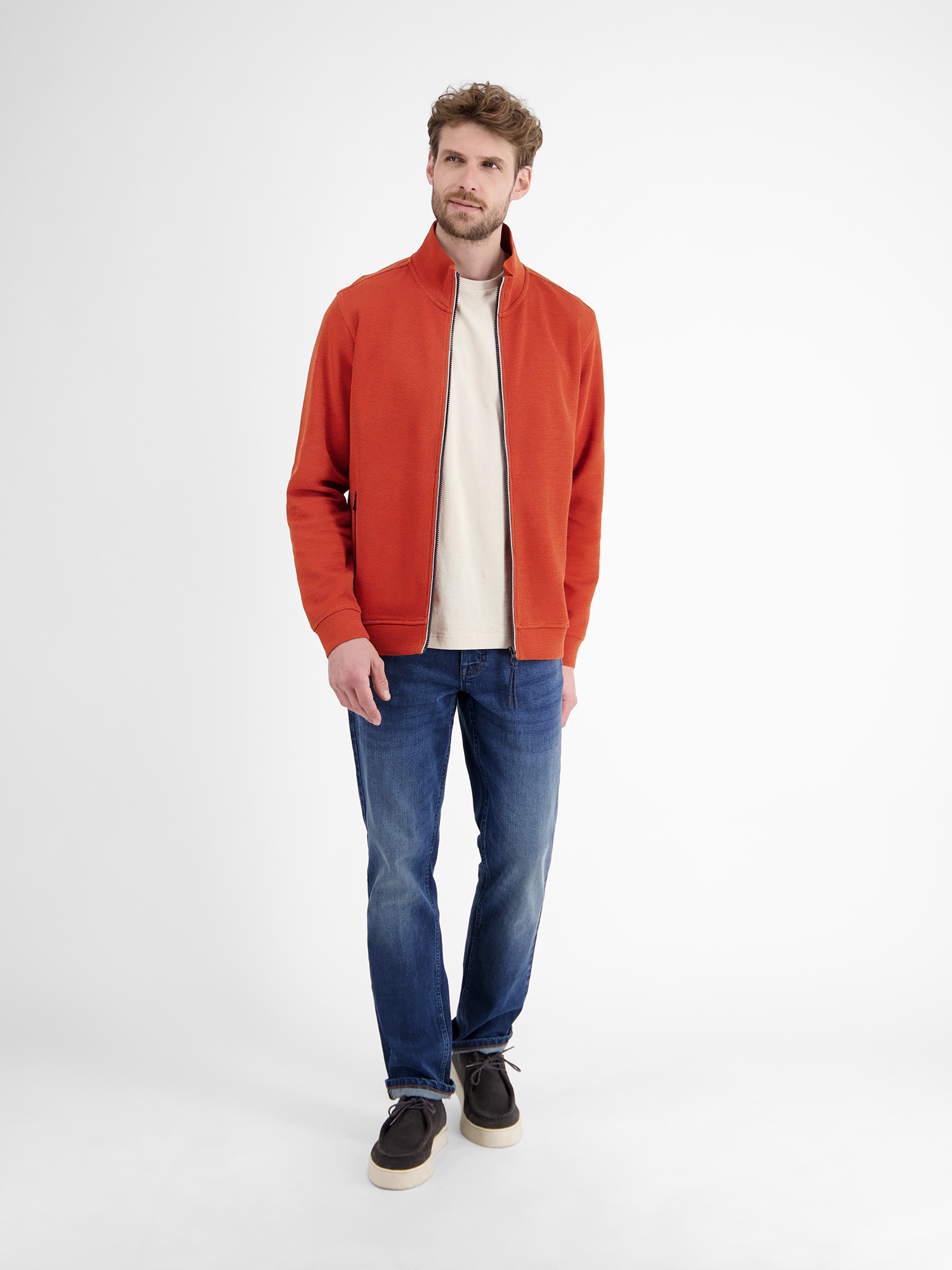 LERROS Sweatjacke »LERROS Sweatjacke in weicher Strukturqualität«