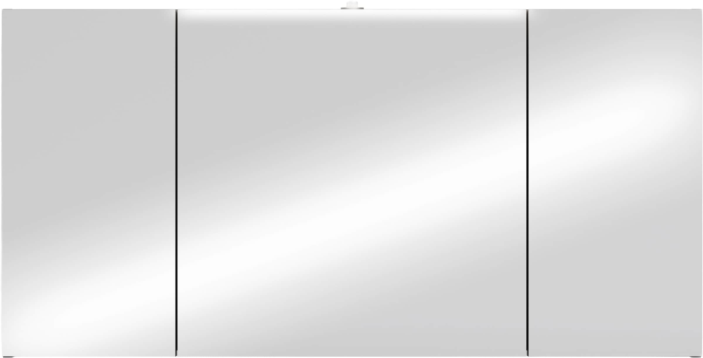 byLIVING Spiegelschrank »Serie Spree, in vielen Breiten erhältlich« Soft-Close, LED Beleuchtung mit Schalter- und Steckdosenbox