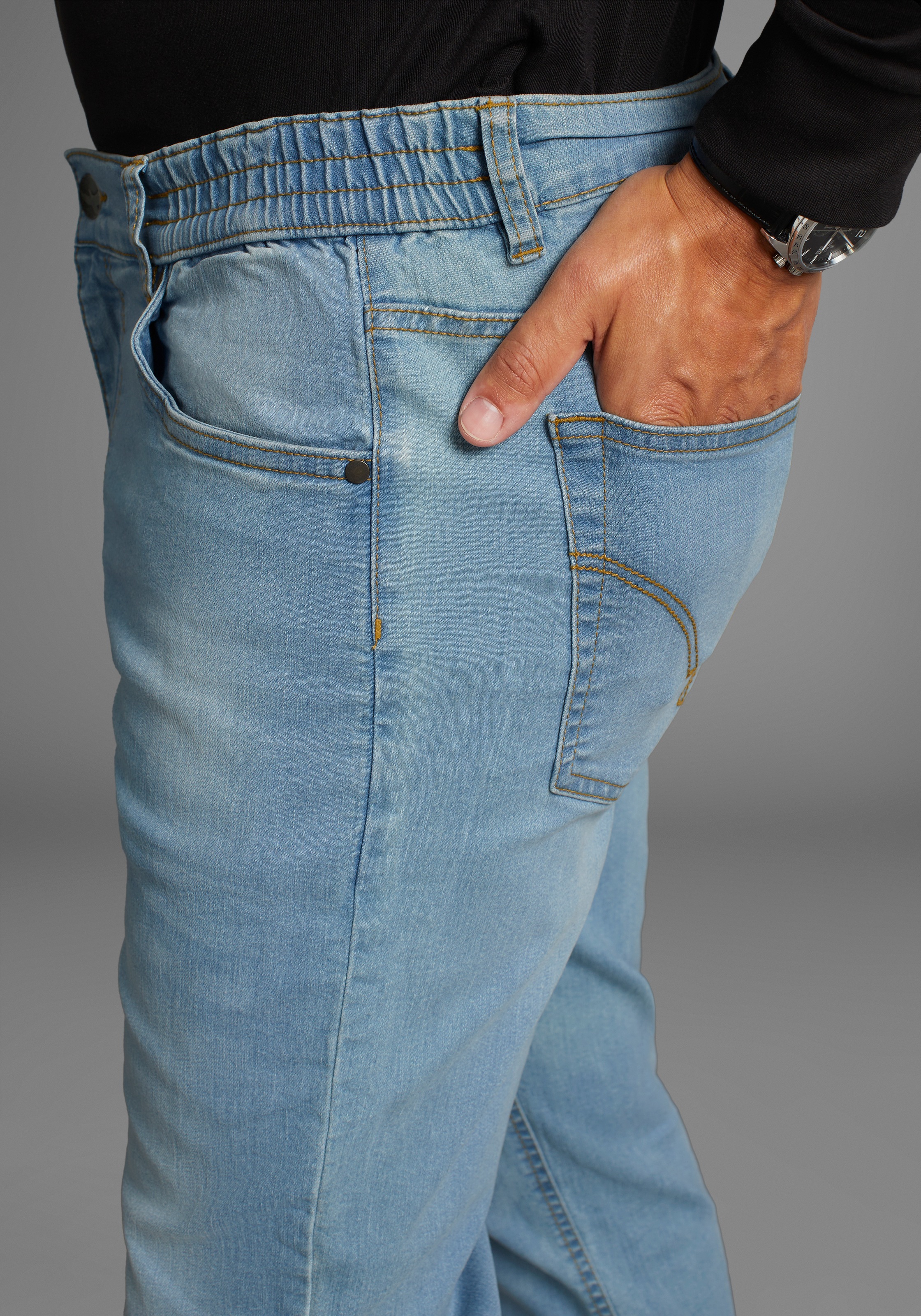 Arizona Dehnbund-Jeans »Paul«, elastischer Dehnbund, Comfort-Fit, gerader Beinschnitt