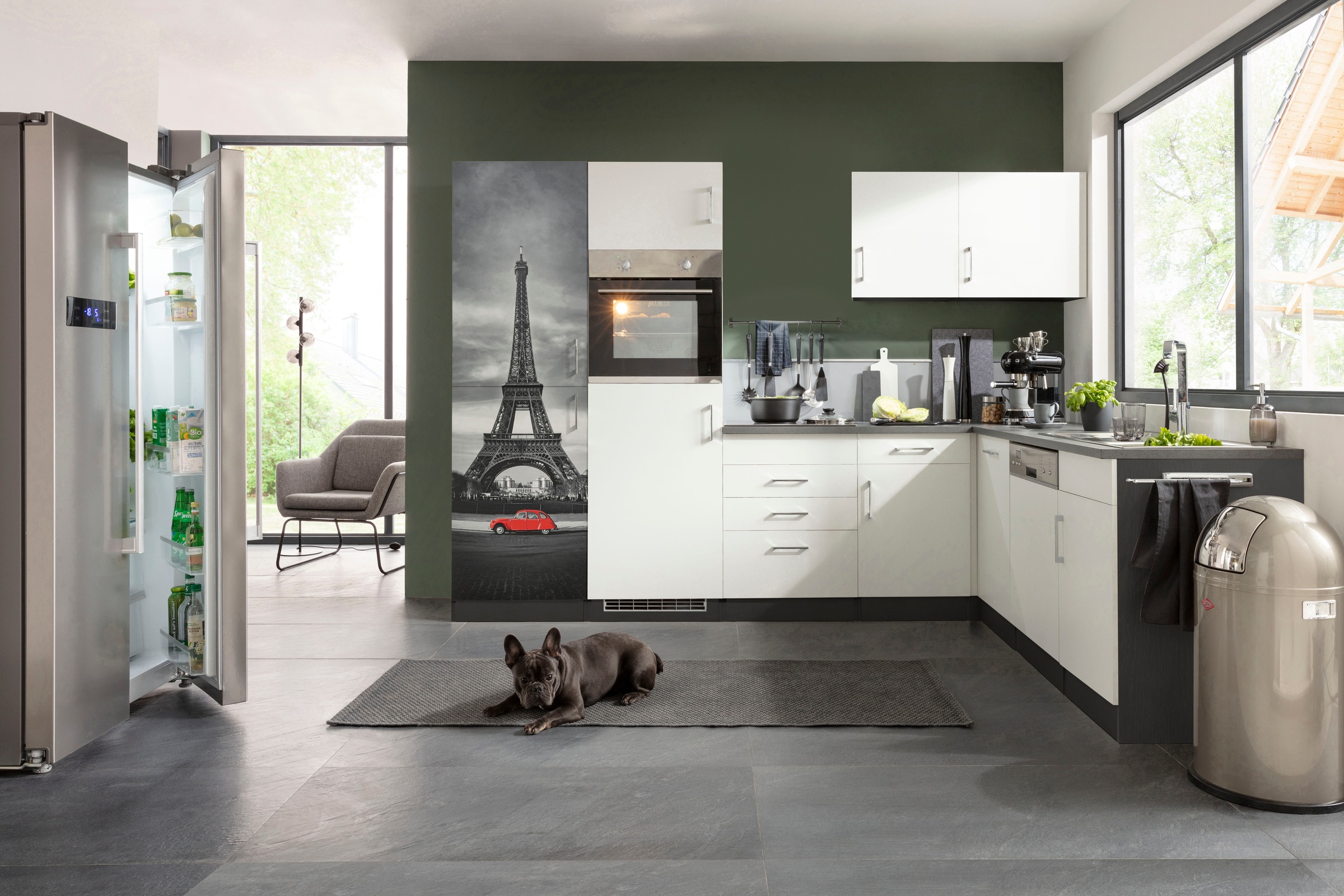 KOCHSTATION Winkelküche »KS-Paris«, ohne E-Geräte, Stellbreite 290/220 cm