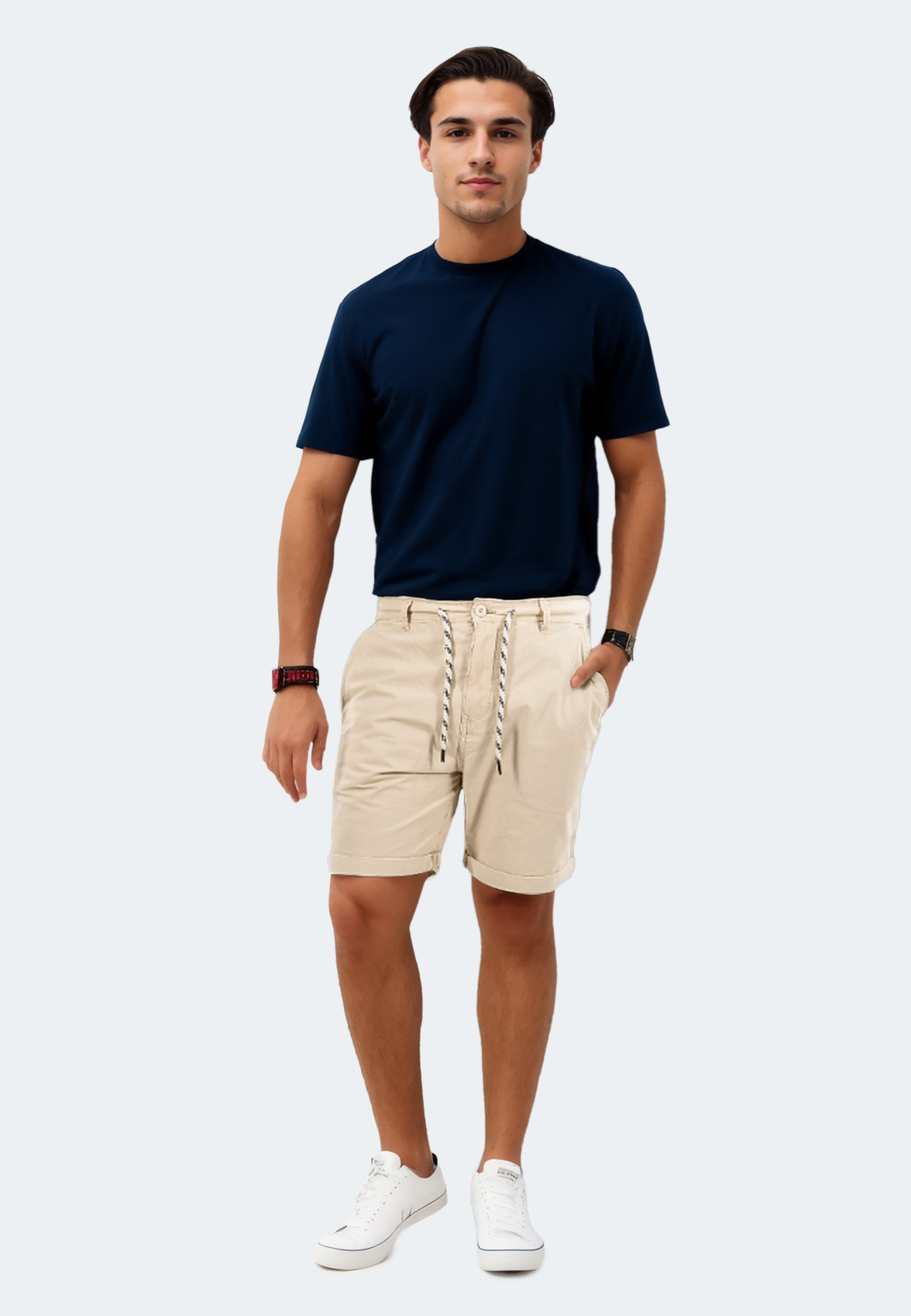 Indicode Shorts »Indicode InCanvar Herren Stoff Shorts B795«