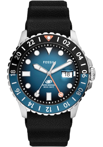 Quarzuhr »FOSSIL BLUE GMT«, Armbanduhr, Herrenuhr, Datum, analog