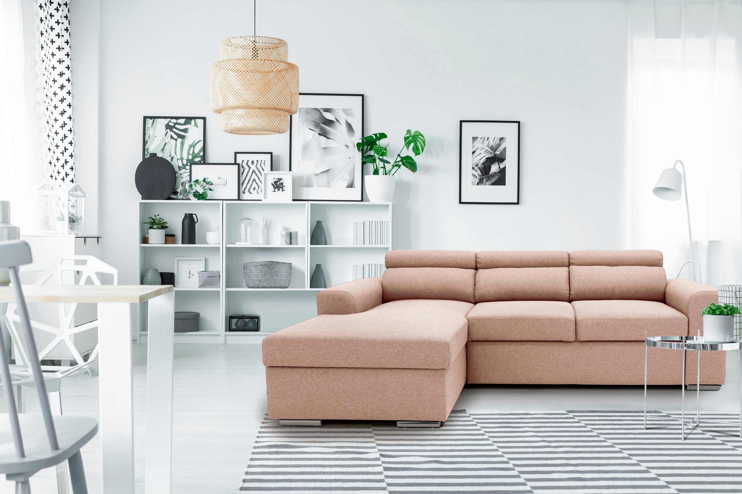 GEPADE Ecksofa »Hella, L-Form«, inkl. Bettfunktion und Bettkasten