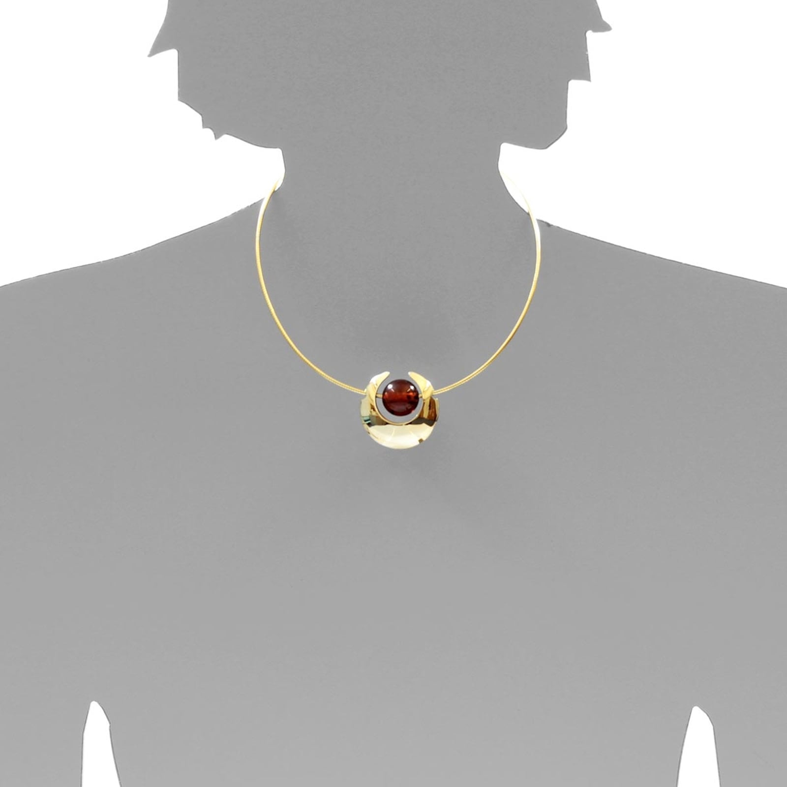 OSTSEE-SCHMUCK Collier »- Valentina - Silber 925/000, vergoldet - Bernstein«