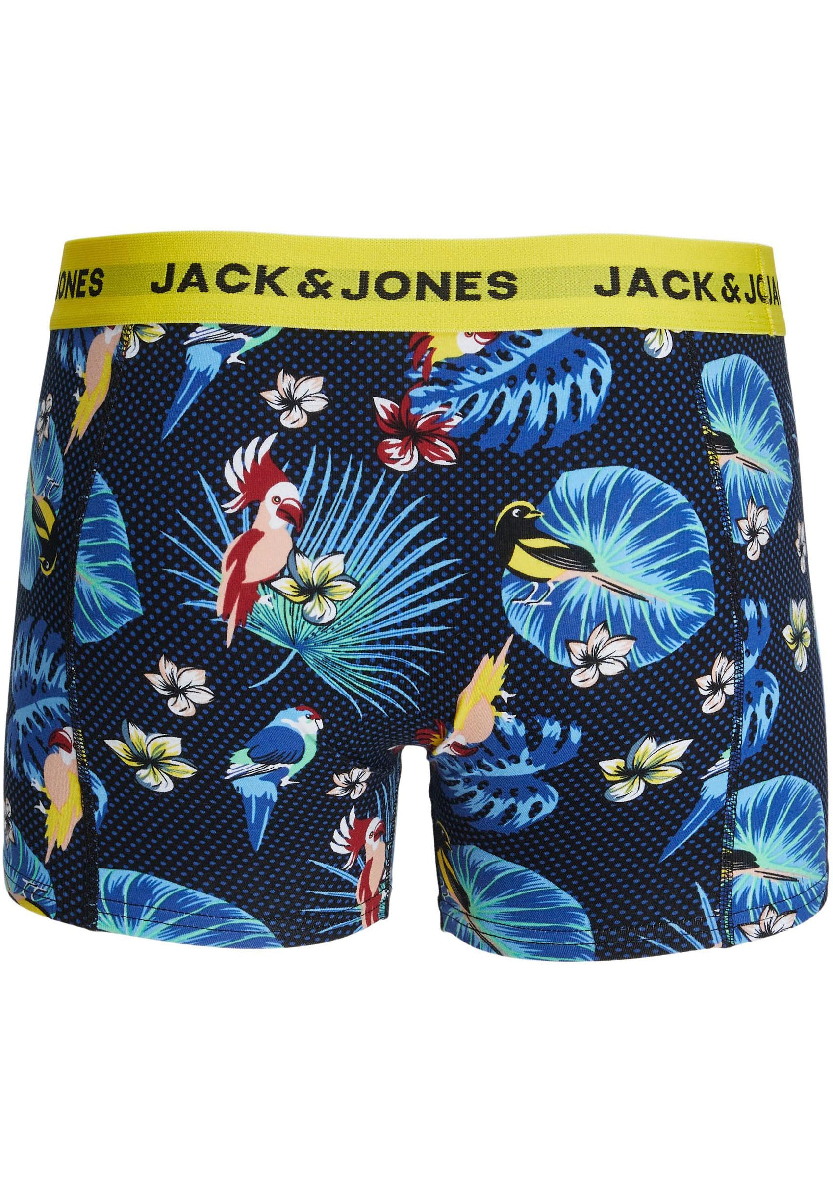 Jack & Jones Trunk »JACFLOWER BIRD TRUNKS 3 PACK NOOS«, (Packung, 3 St.)