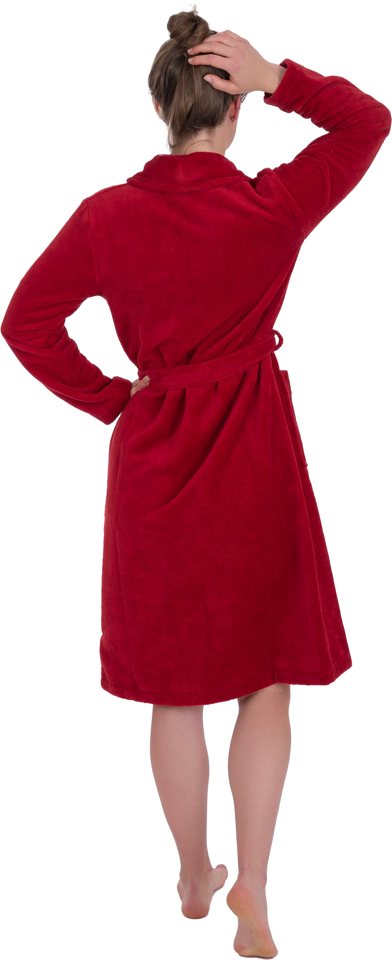 Wewo fashion Damenbademantel, (1 St.), kuscheliger Schalkragen, lang  bestellen online bei OTTO