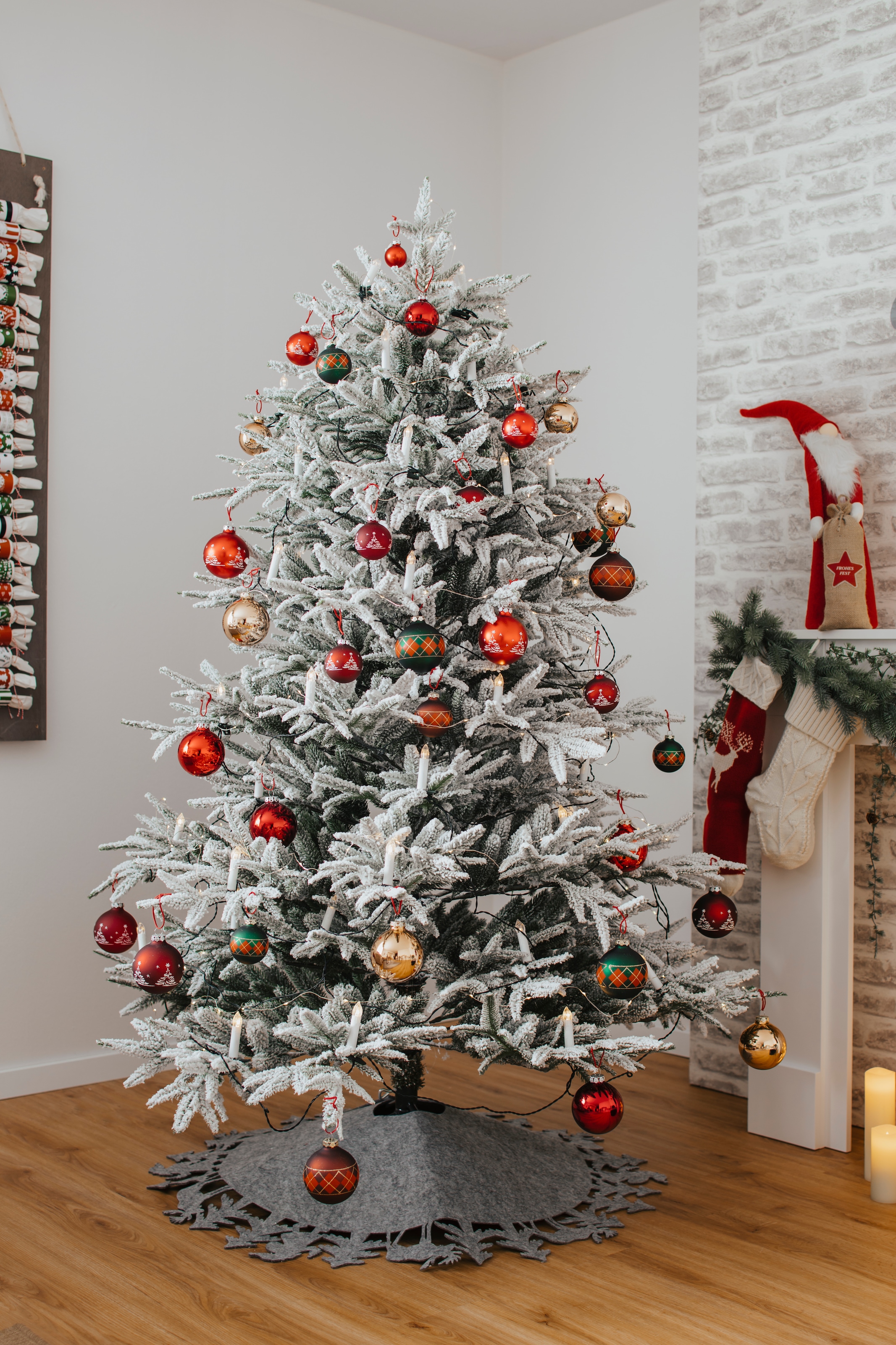 »Advent, 30 handdekoriert bei OTTO und Weihnachtsbaumkugel my St.), Christbaumkugeln Glas«, Christbaumschmuck, kaufen rot, mundgeblasen Weihnachtsdeko home (Set,