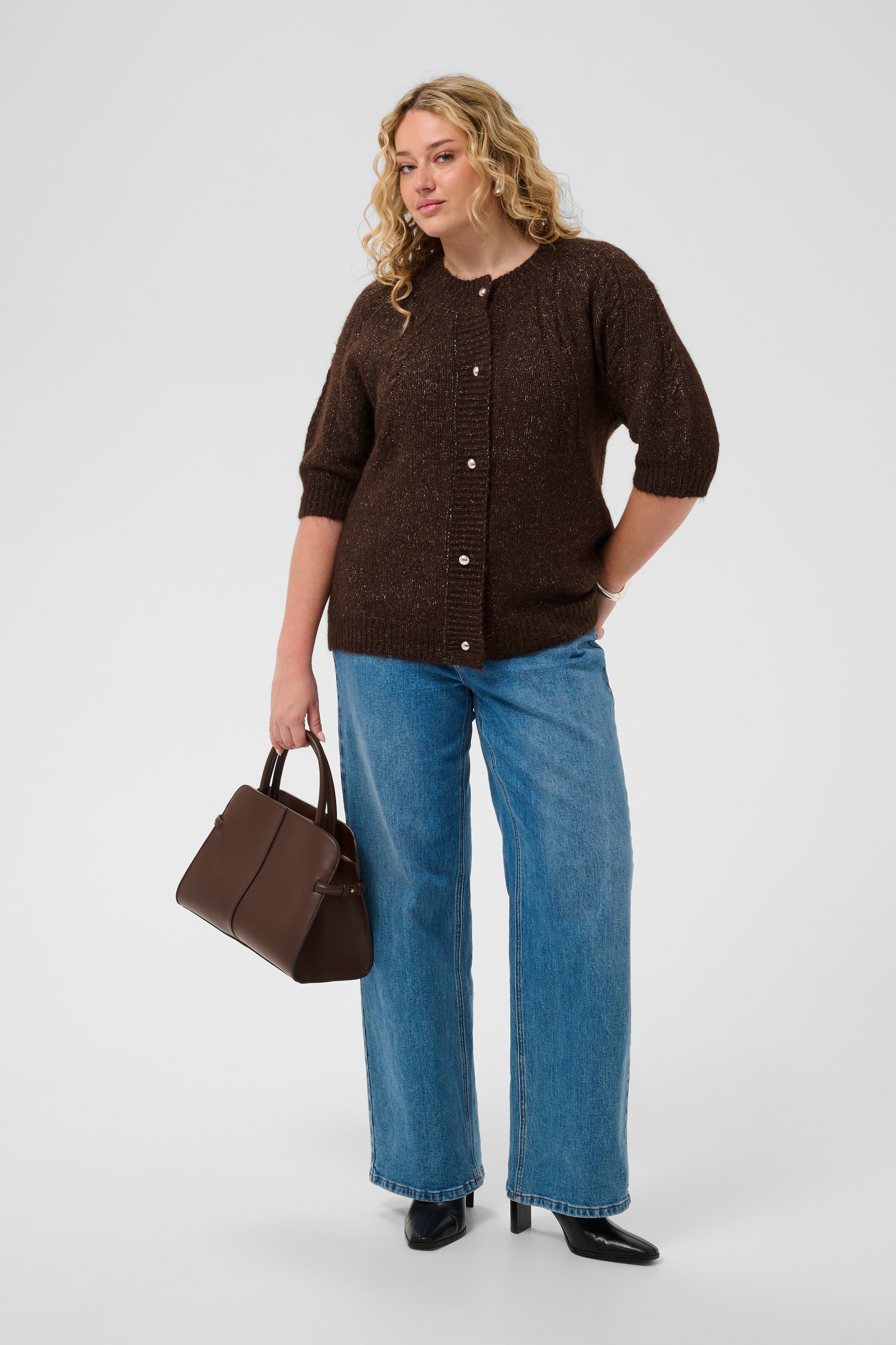 KAFFE Curve Strickjacke »Damen Strickjacke KCciony«