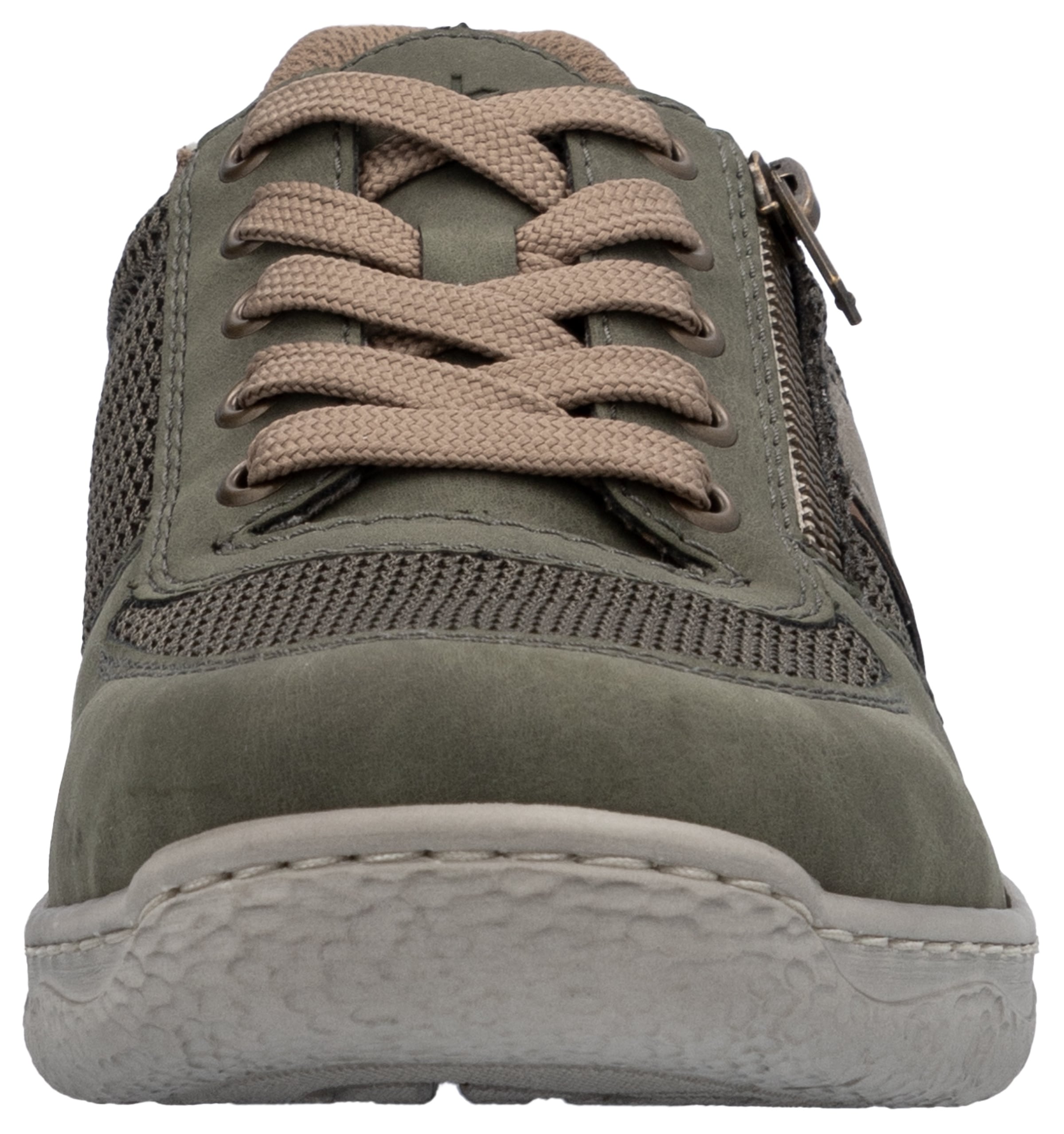 Rieker Sneaker, Halbschuh, Schnürschuh, Freizeitschuh mit seitlichem Reißverschluss