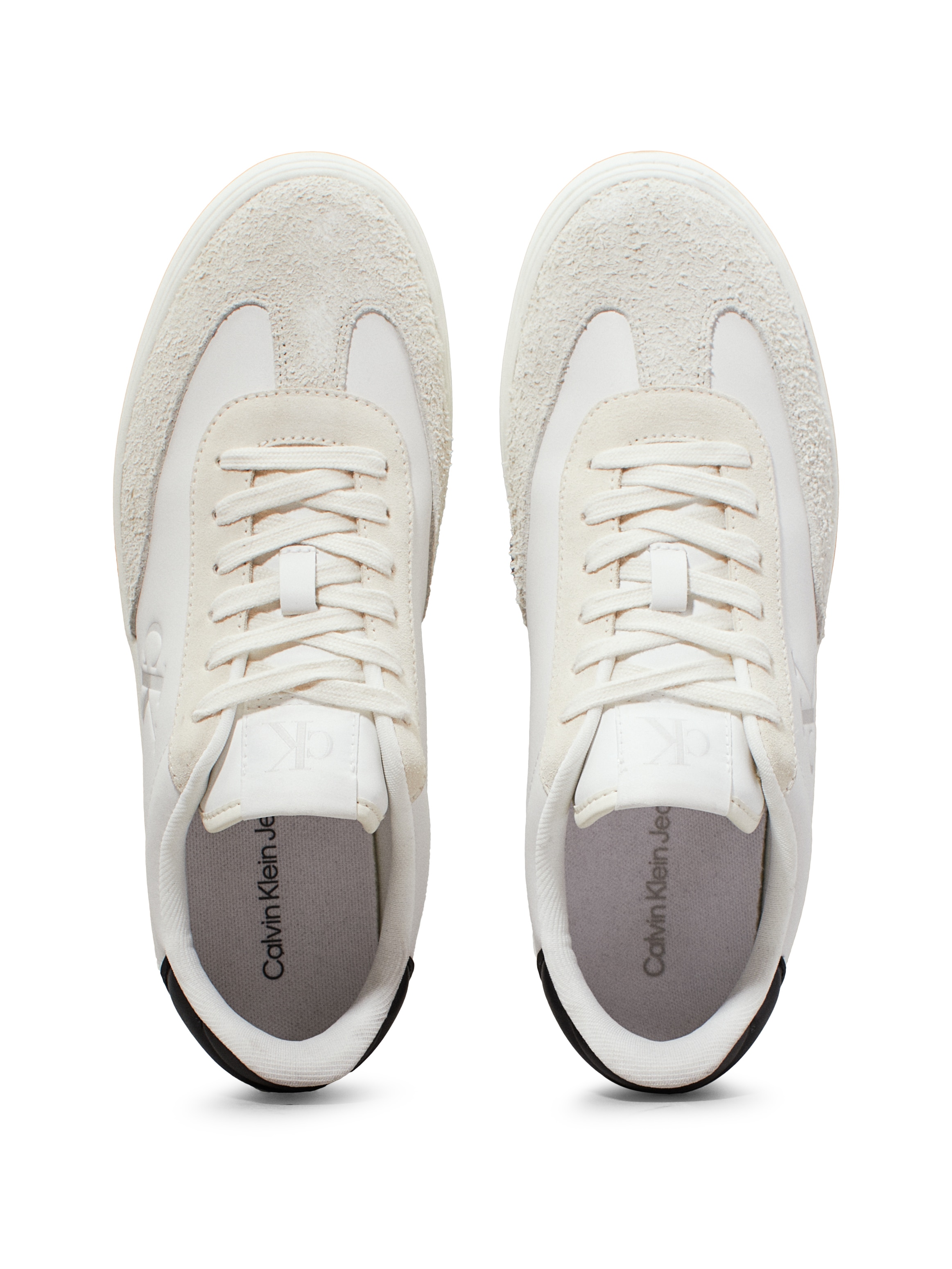 Calvin Klein Jeans Plateausneaker »CLASSIC CUPSOLE LOW MG MIX«, Schnürschuh, Halbschuh, Freizeitschuh mit gepolstertem Schaftrand