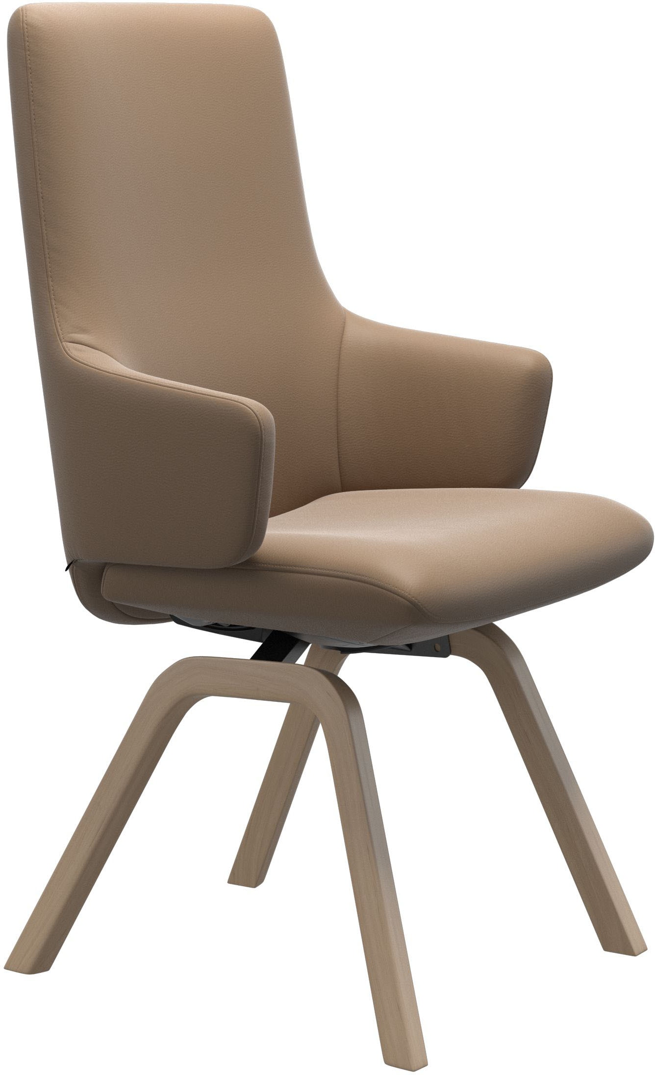 Stressless® Polsterstuhl »Laurel«, Leder PALOMA, High Back mit Armlehne, Größe L, mit schräggestellten Beinen in Eiche