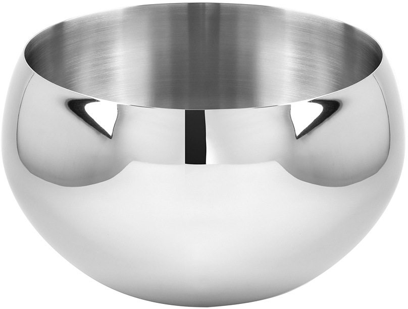 Fink Wein- und Sektkühler »APOLLO« Edelstahl, moderne Form, Ø 30 cm in silberfarben