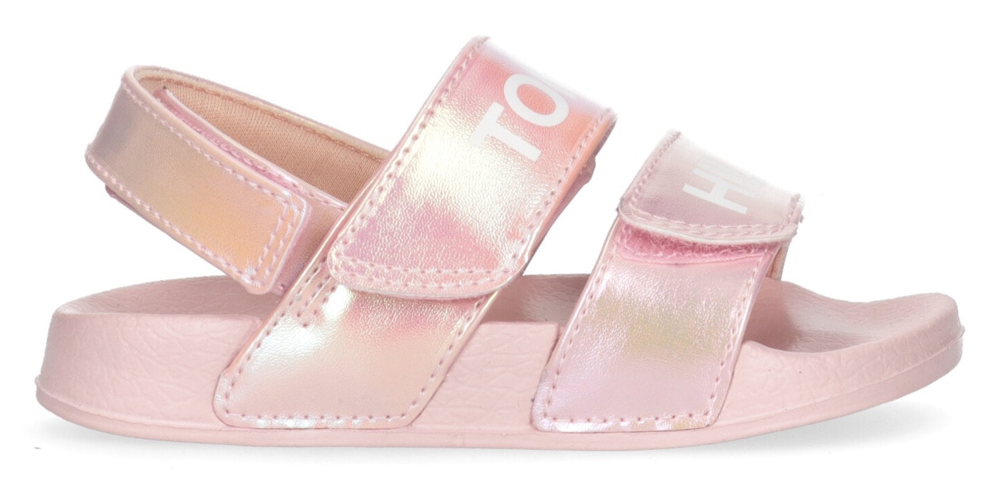 Badesandale »VELCRO SANDAL«, Sommerschuh, mit modischem Schimmer