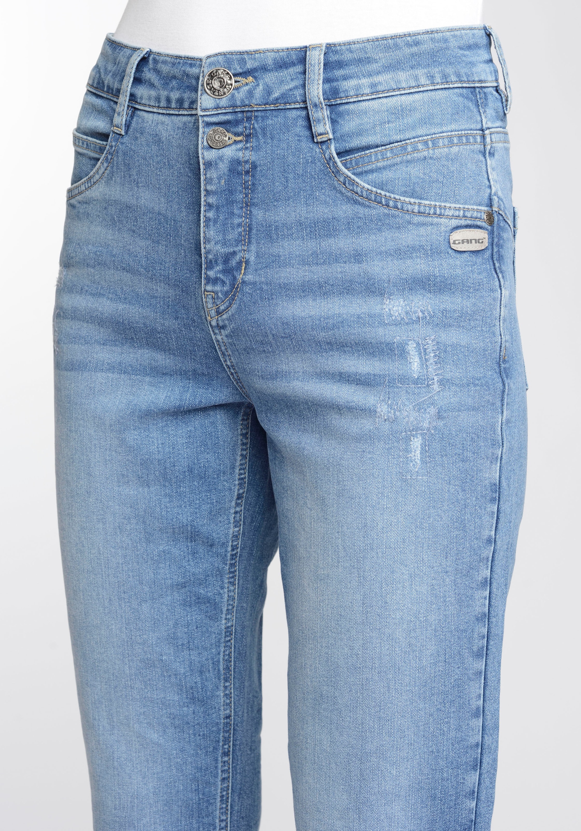GANG Mom-Jeans »94ORA«, 2-Knopf-Verschluss mit verkürzter Beinlänge  bestellen bei OTTO