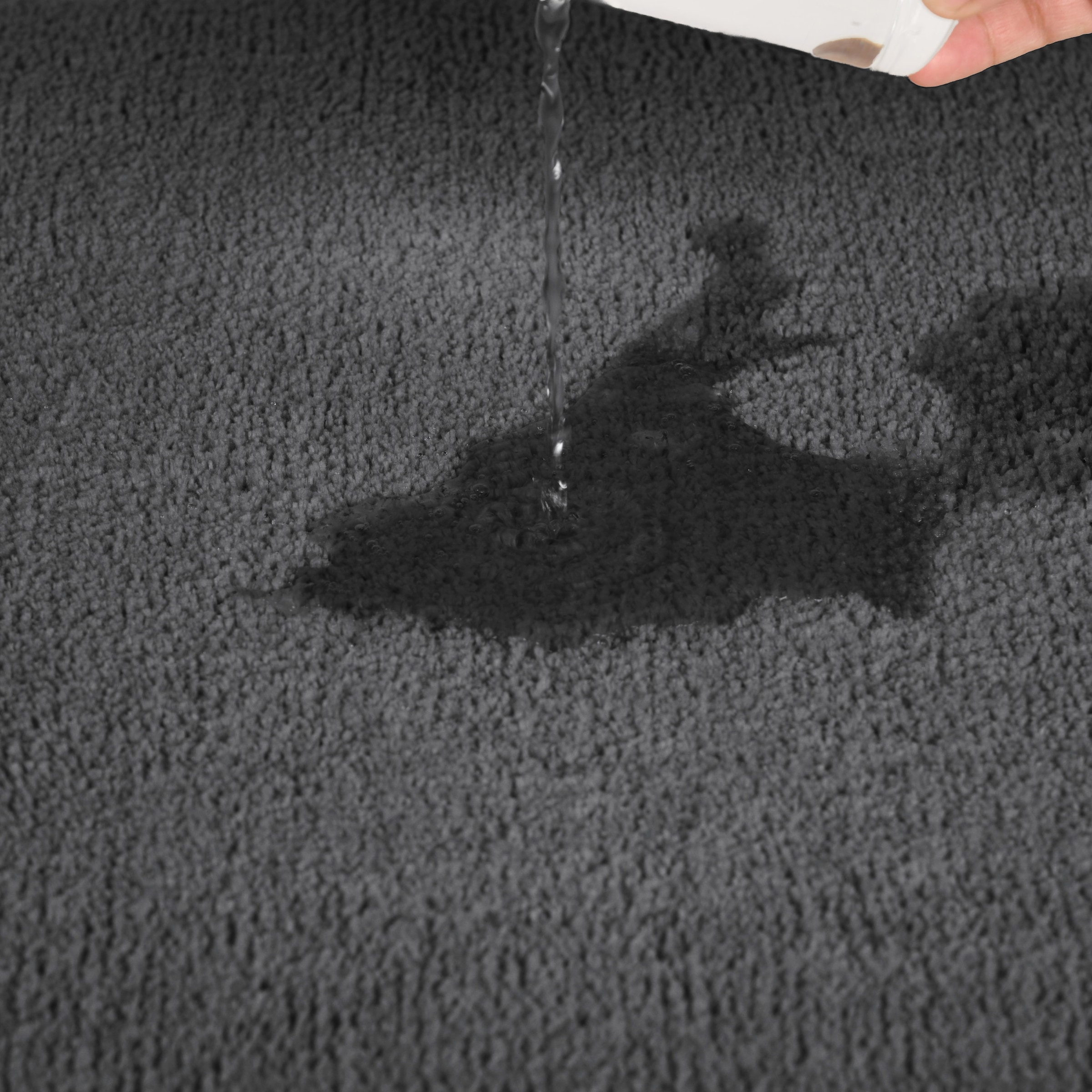 my home Badematte »Vanessa, Badvorleger, Badezimmer Teppich«, rutschhemmend beschichtet, schnell trocknend-fußbodenheizungsgeeignet-strapazierfähig, Badteppich, weiche Haptik, unifarben