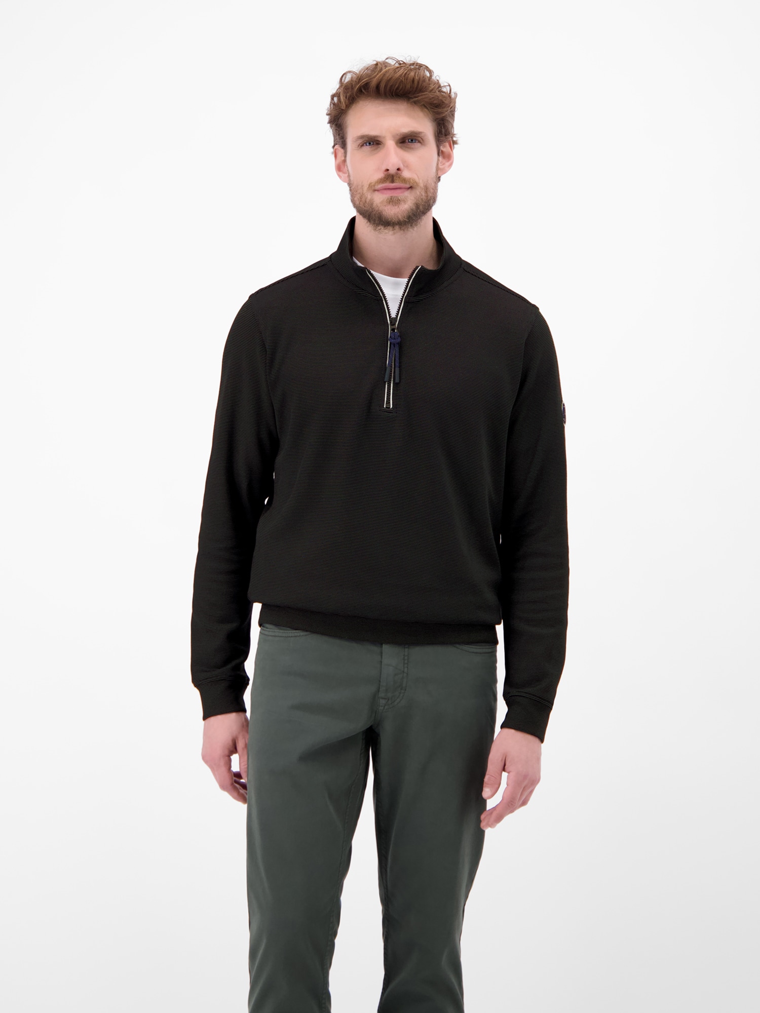 LERROS Sweatshirt »Unifarbener Sweattroyer für Herren«
