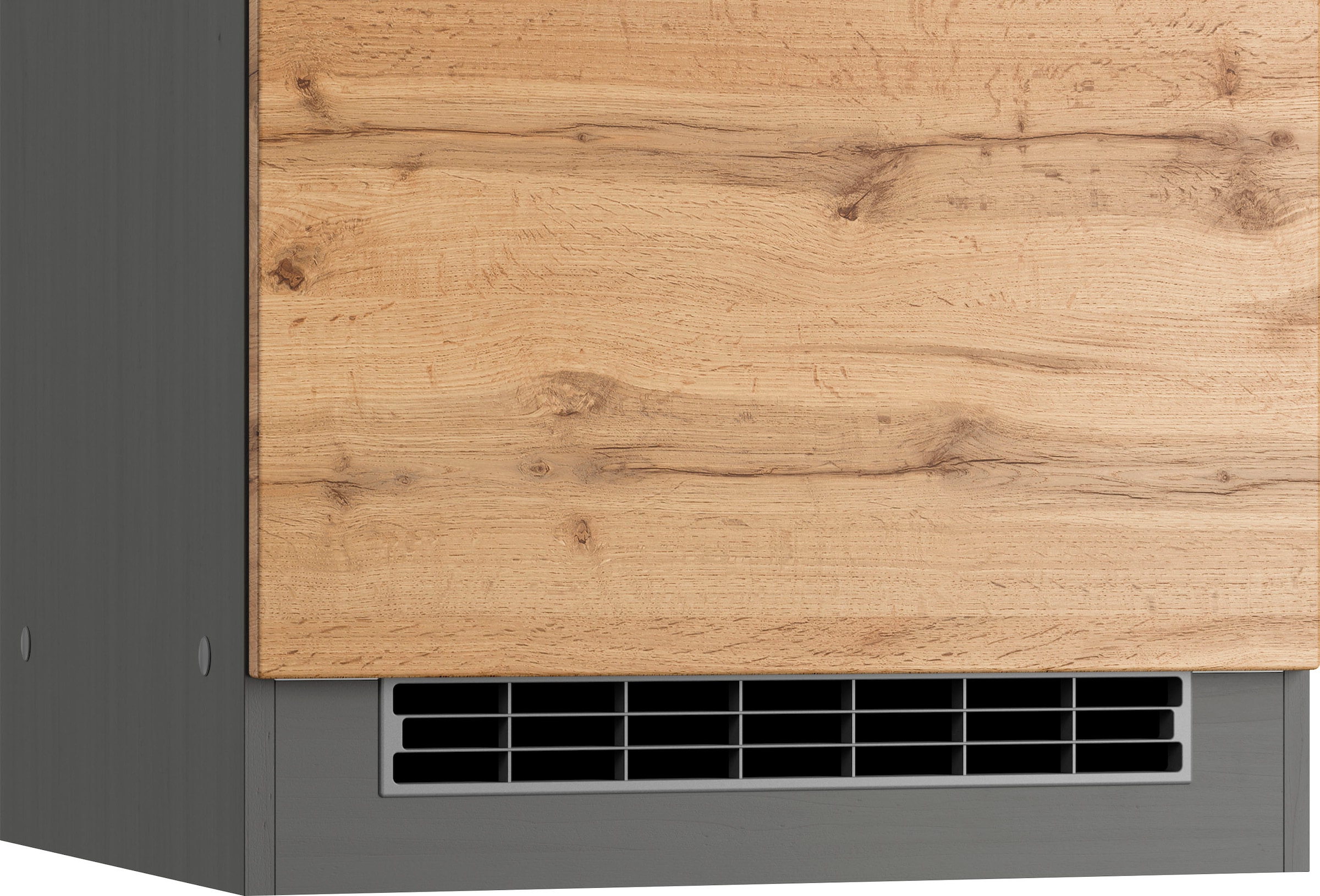 KOCHSTATION Kühlumbauschrank »KS-Riesa« Breite 60 cm, MDF-Fronten