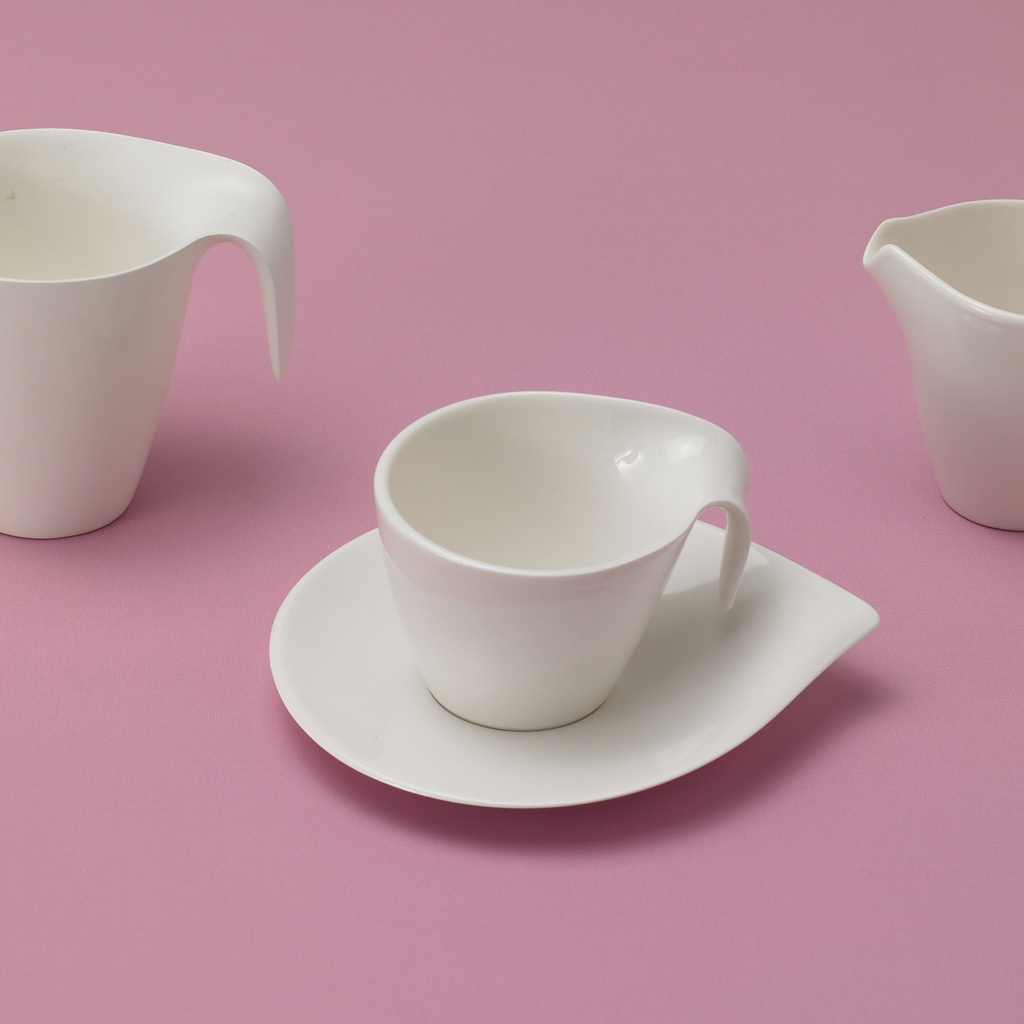 Villeroy & Boch Untertasse »Kaffeeuntertassen Flow 18 x 15 cm 6er Set weiß«