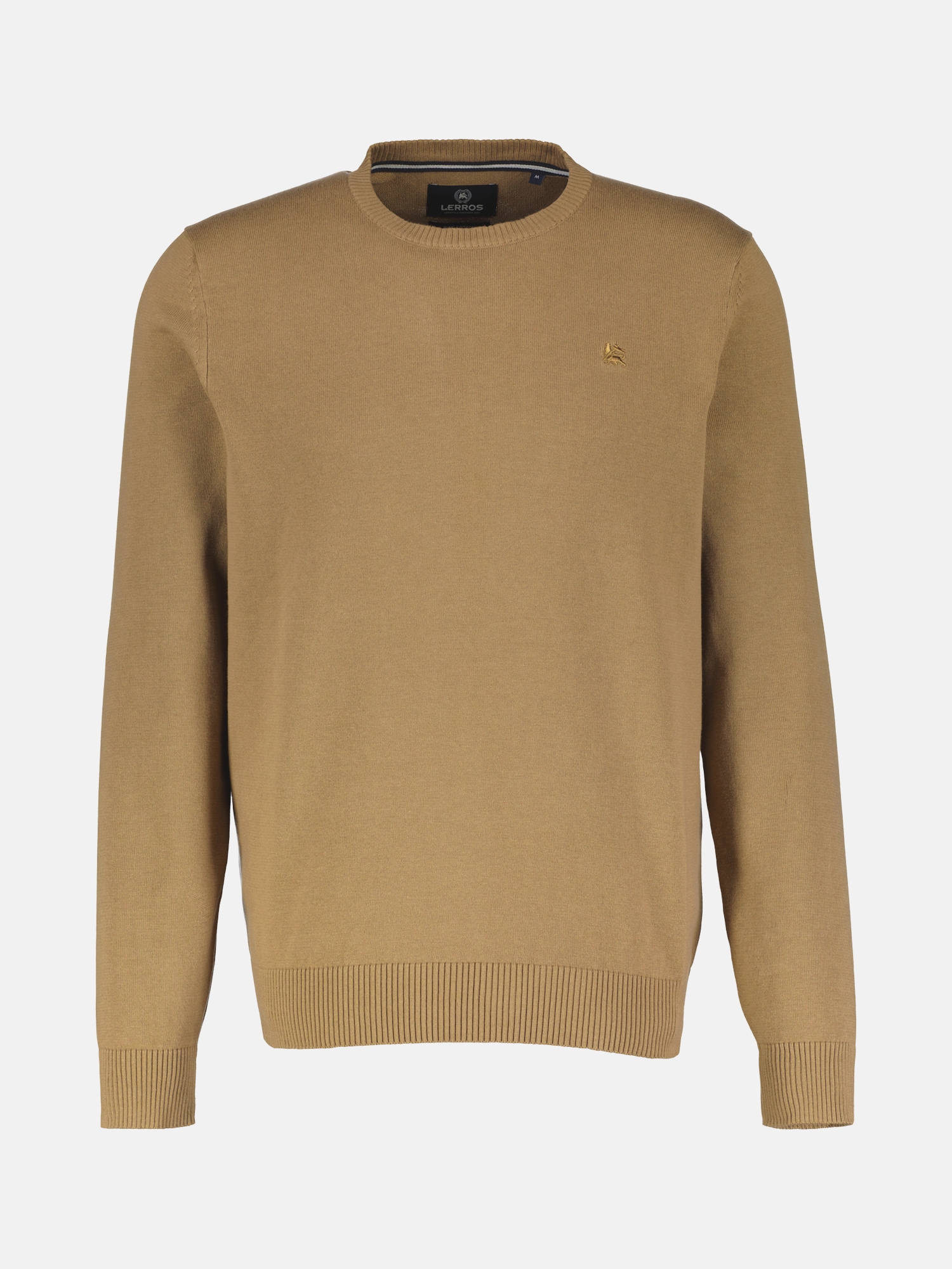 LERROS Strickpullover »Crewneck Strickpullover« Weicher Strick-Pullover, Rundhalsausschnitt, lange Ärmel, pflegeleicht