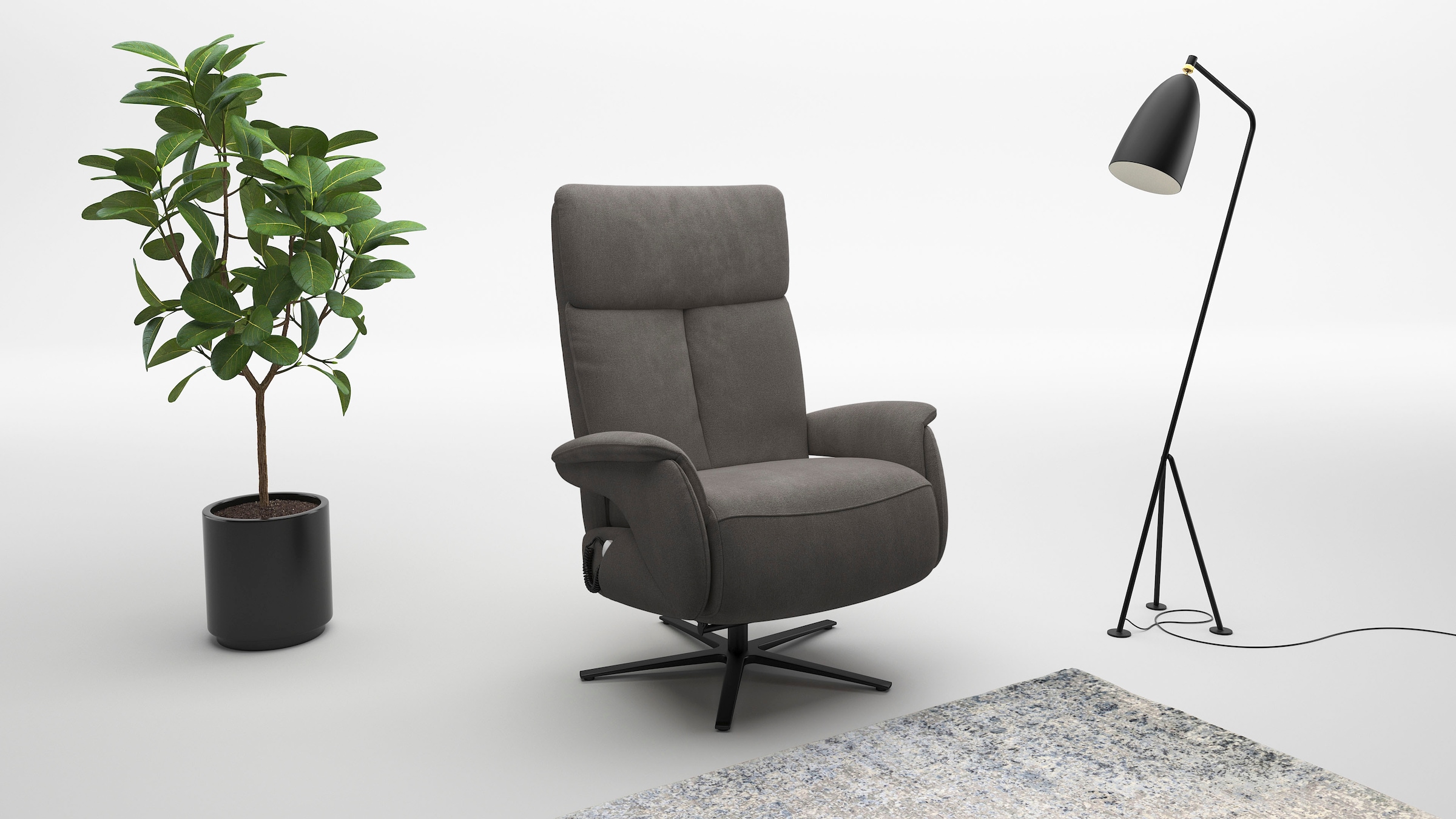 sit&more TV-Sessel »Triple Seven Xtra large, bis 200kg belastbar, mit Herz-Waage Funktion« inkl. Kopfteil- & Drehfunktion, wahlweise mit Akku und Aufstehhilfe