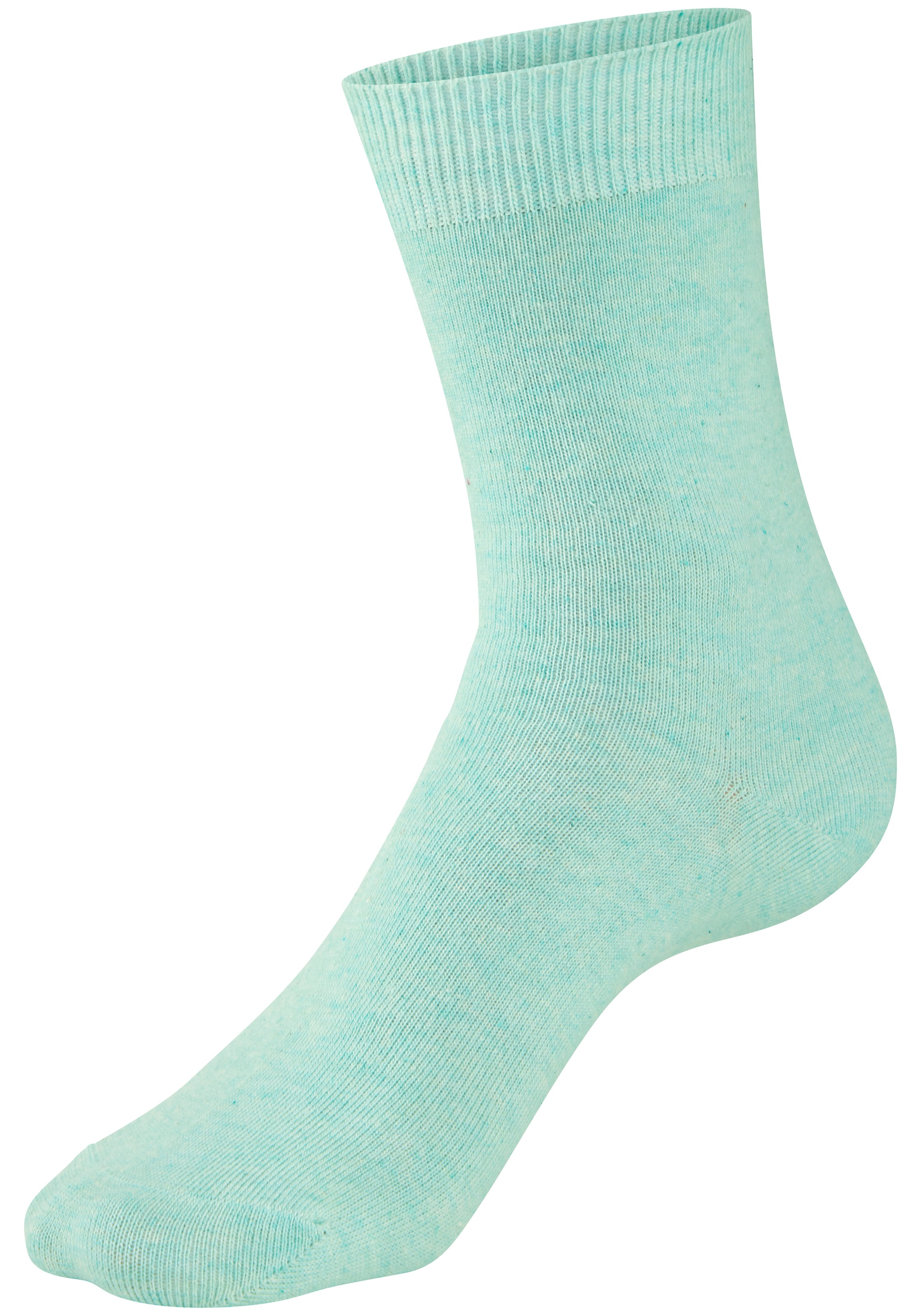 H.I.S Basicsocken »Damensocken, frische melierte Farben; casual« Packung, 20 Paar tlg. Alltagssocken in der Großpackung