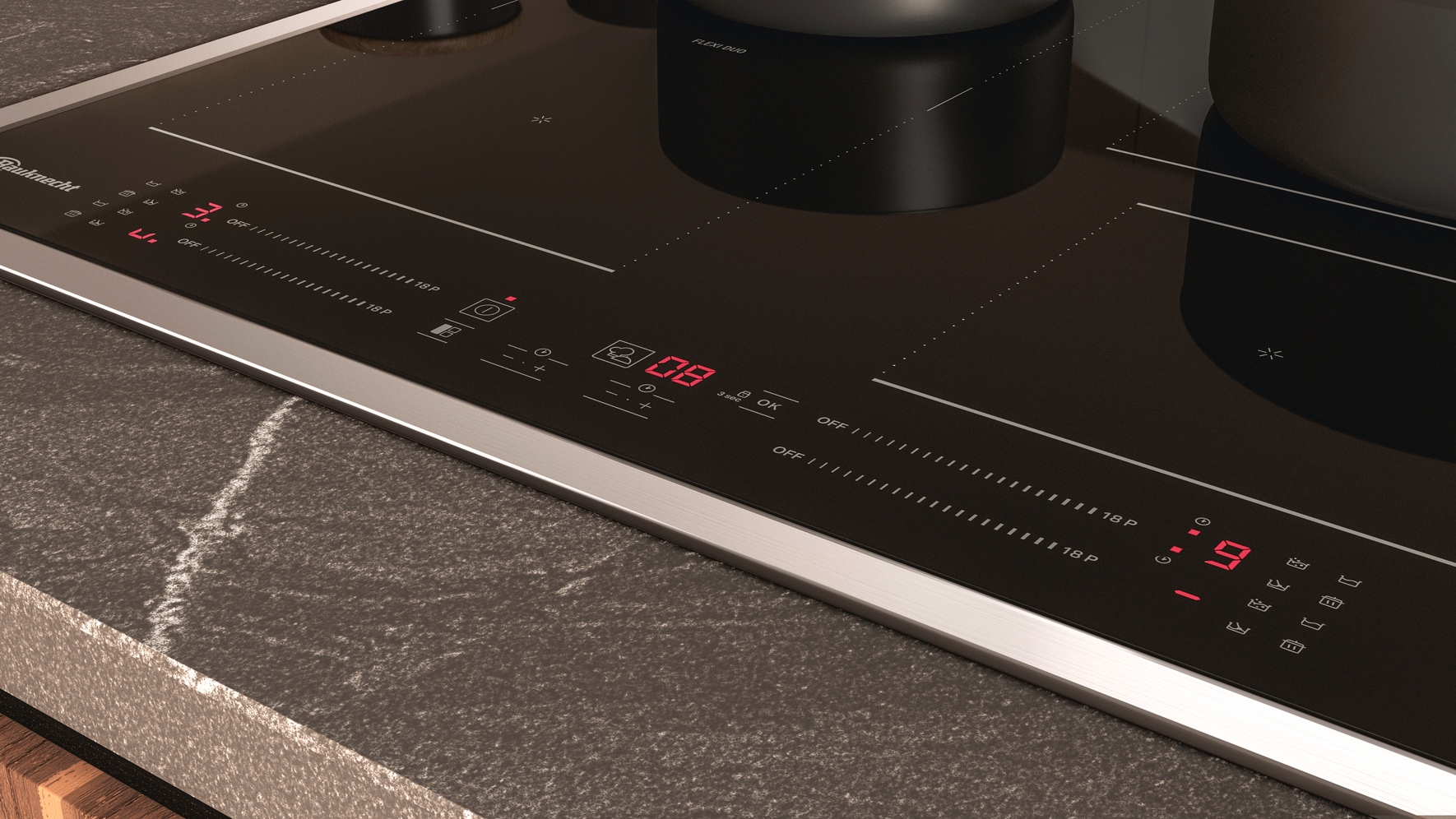 BAUKNECHT Backofen-Set »BAKO 940 Airfry Flex« mit Teilauszug Set, 2 Stk. tlg. AirFry-Funktion – die gesündere Alternative zur Fritteuse