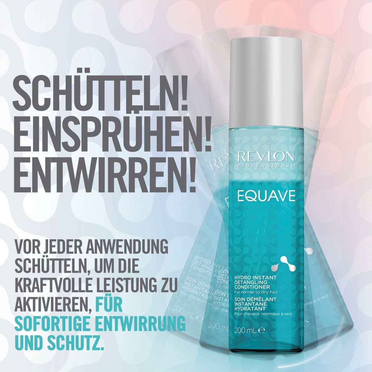 REVLON PROFESSIONAL Haarspülung »Leave-in Pflege Equave Hydro Instant Detangling Conditioner«, Normales Bis Trockenes Haar 200 ml