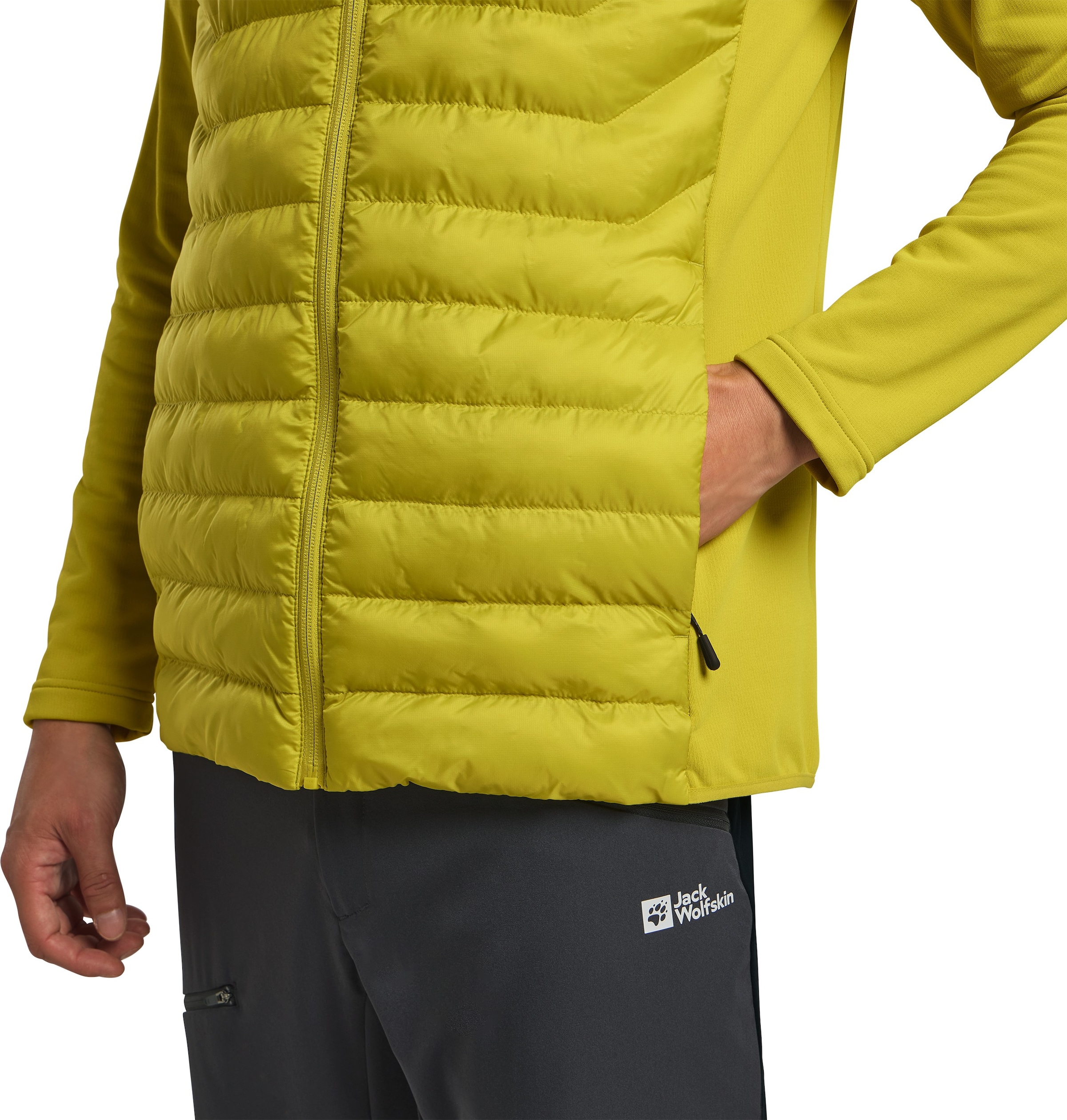 Jack Wolfskin Hybridjacke »ROUTEBURN PRO HYBRID M«, mit Kapuze