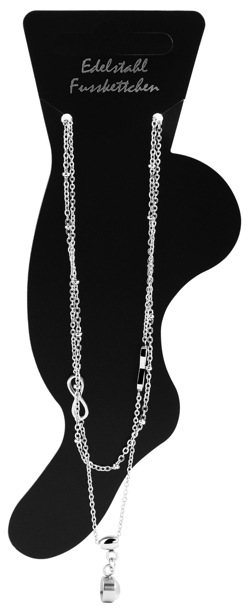 Adelia´s Armband »Damen Armband ¿ Unendlichkeitszeichen aus Edelstahl 24 cm«