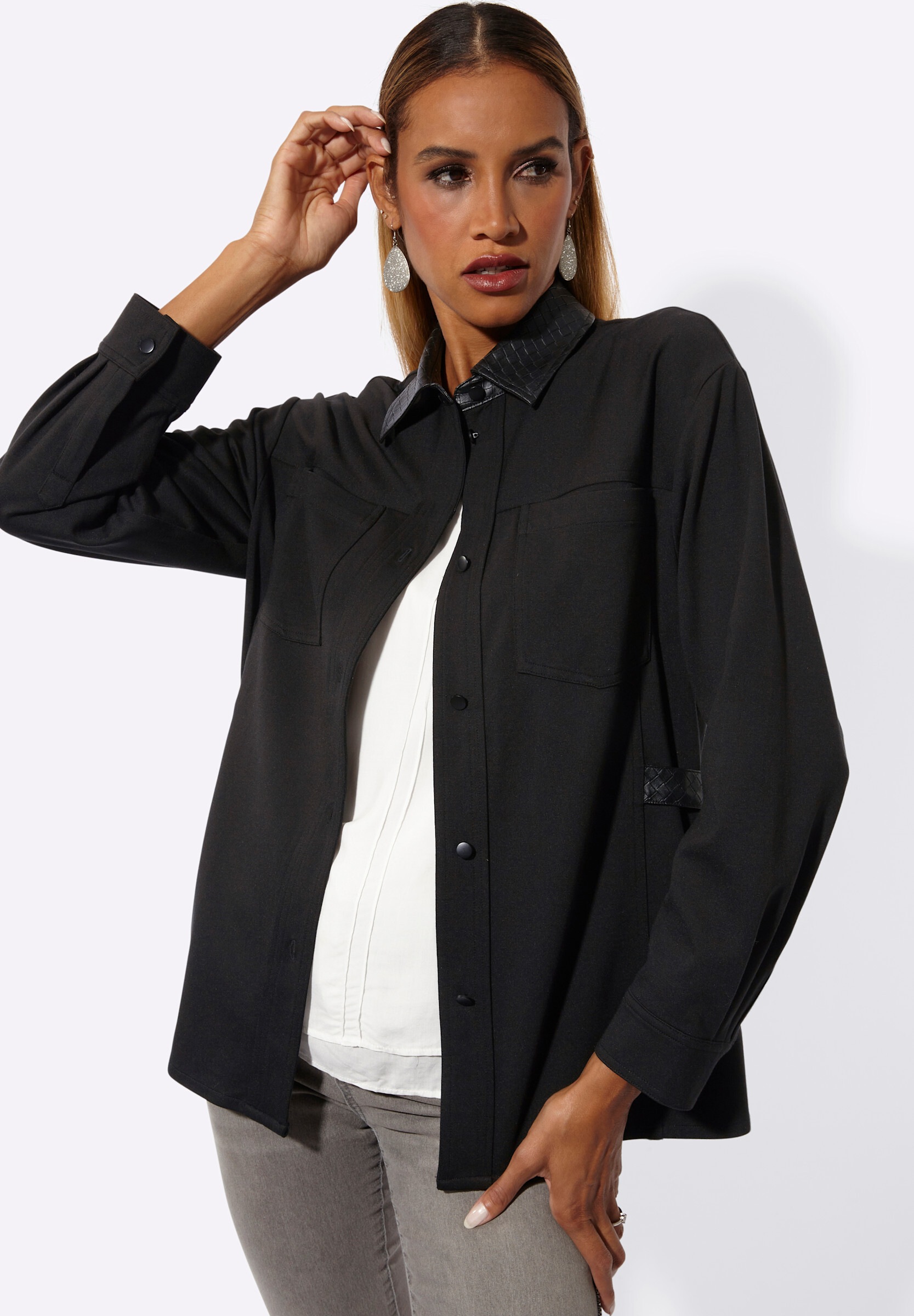creation L Jackenblazer »Hemdjacke Shirtjacke«