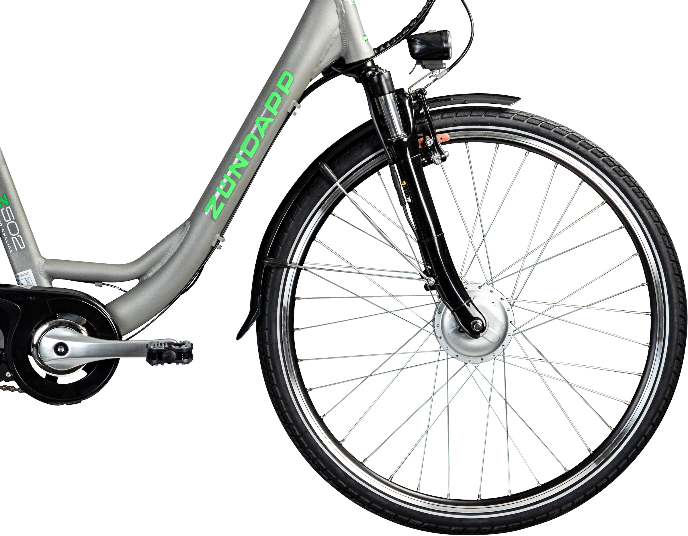 Zündapp E-Bike »Z502«, 7 Gang, Frontmotor 240 W, Pedelec, Elektrofahrrad für Damen, Cityrad