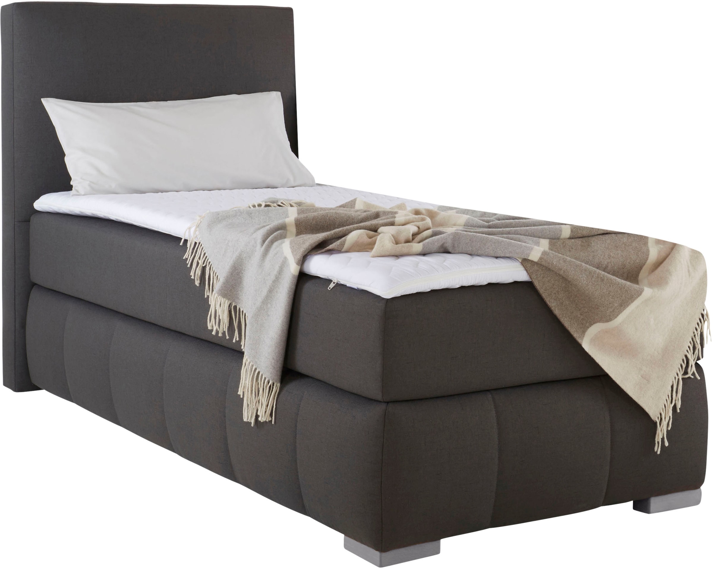 Home affaire Boxspringbett »Wehma« inkl. Topper in 3 verschiedenen Matratzen, auch in Samtstoff