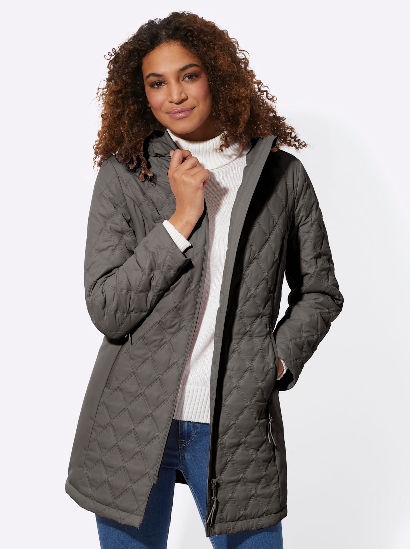 Casual Looks Steppjacke mit Kapuze
