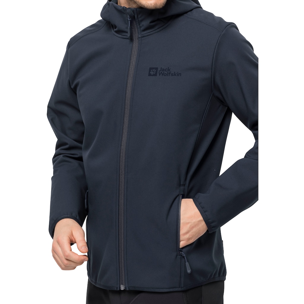 Jack Wolfskin Softshelljacke »BORNBERG HOODY M«, mit Kapuze