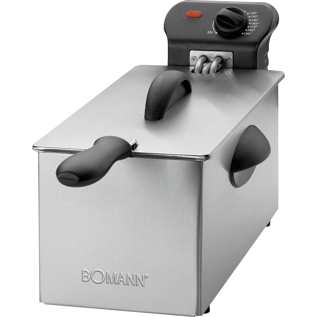 BOMANN Kaltzonenfritteuse »FR 2264 CB inox 3L«, 2000 W, Fassungsvermögen 3 l